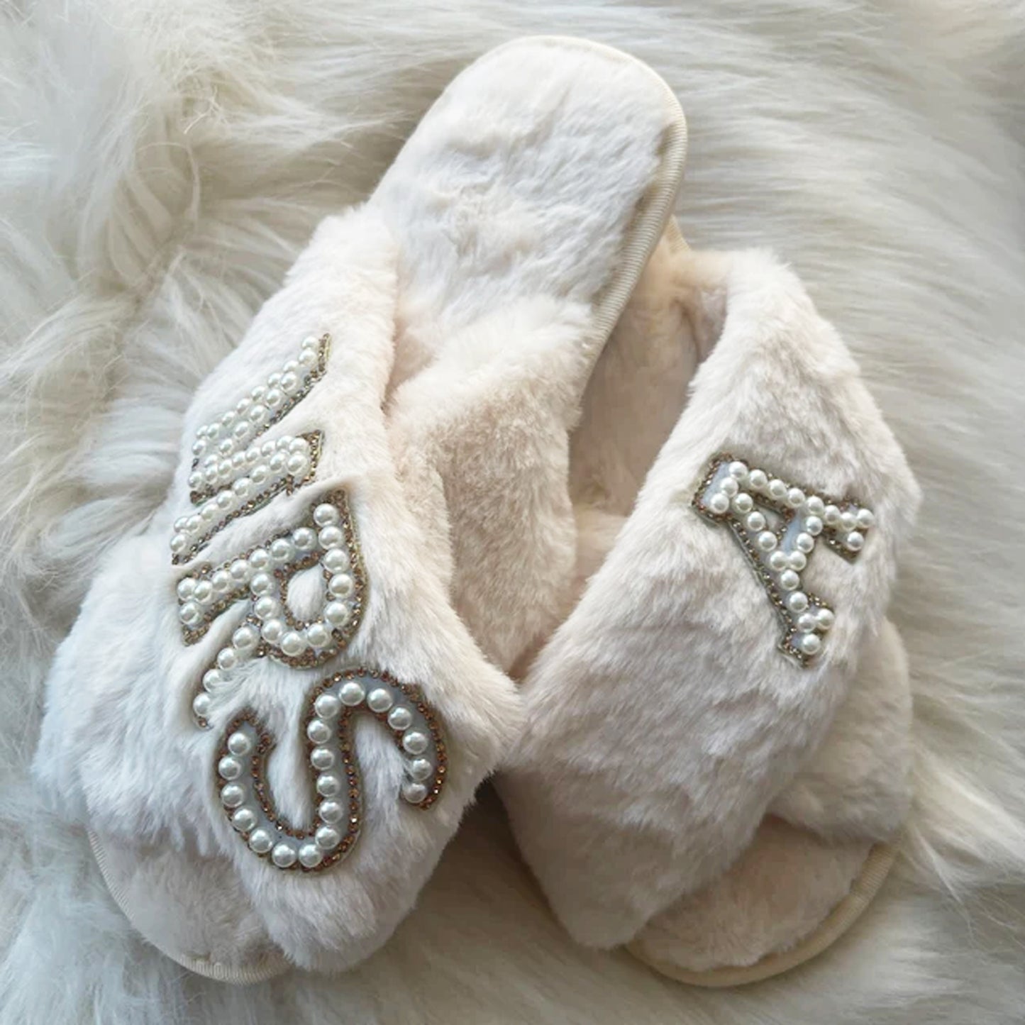 Personalised Bridal Slippers, Personalised Bridesmaid Slippers