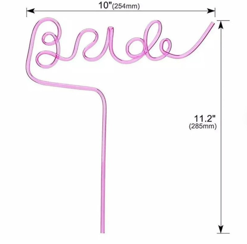 Bride Hen Party Straw