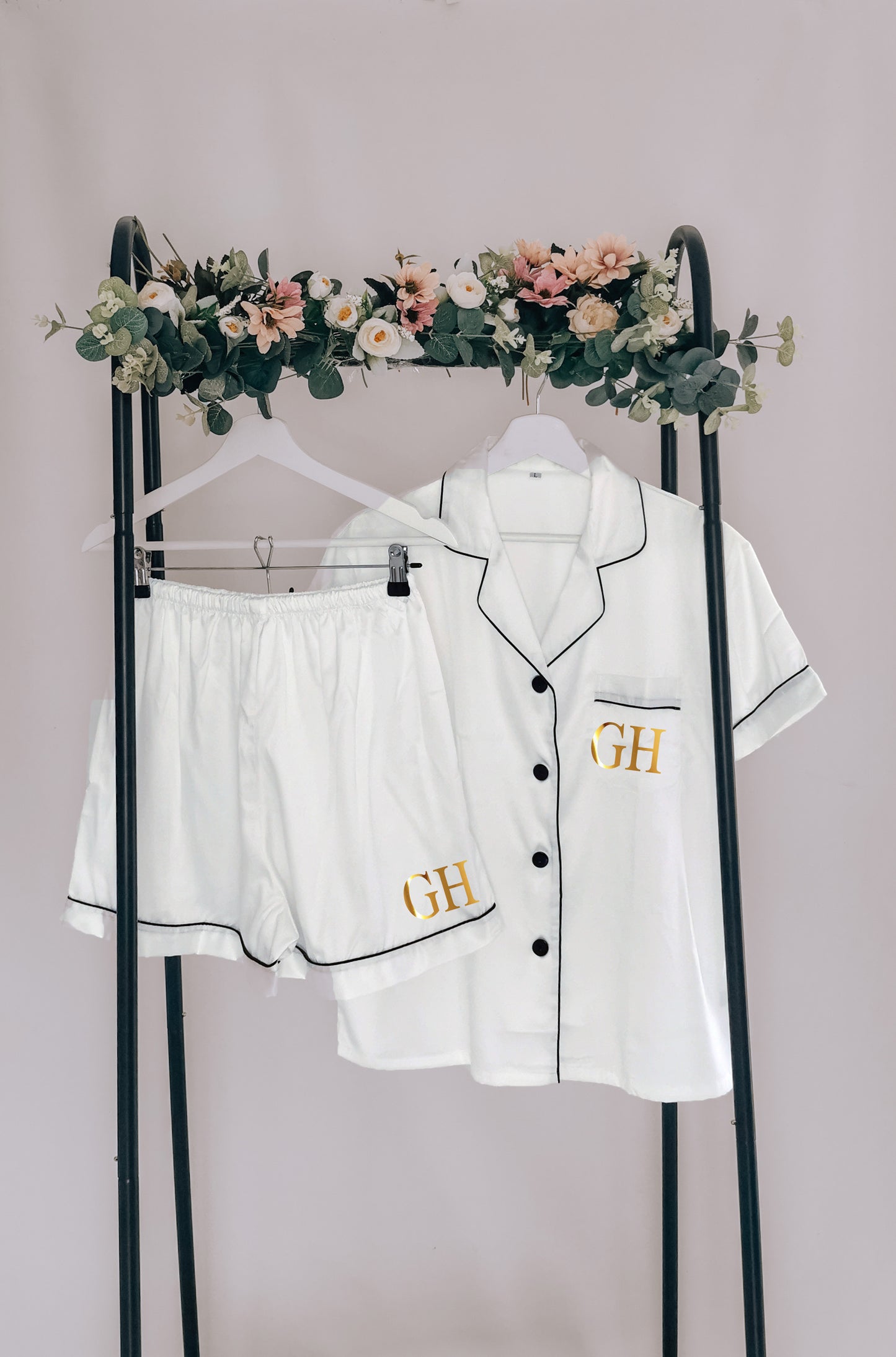 Personalised Burnt Orange Bridal Party Pyjamas, Copper Bridesmaid PJs