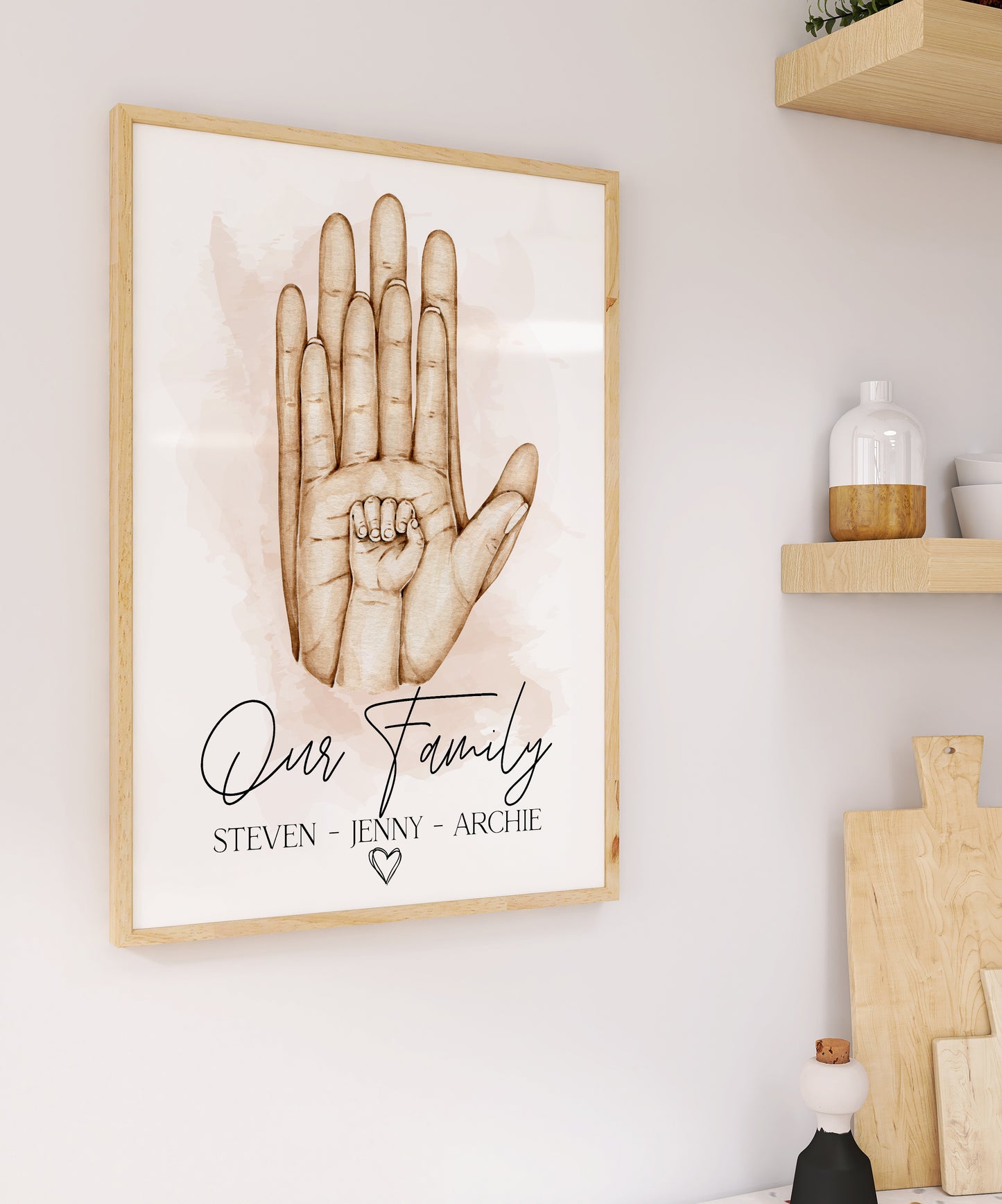 Our Family, Personalised Family Portrait