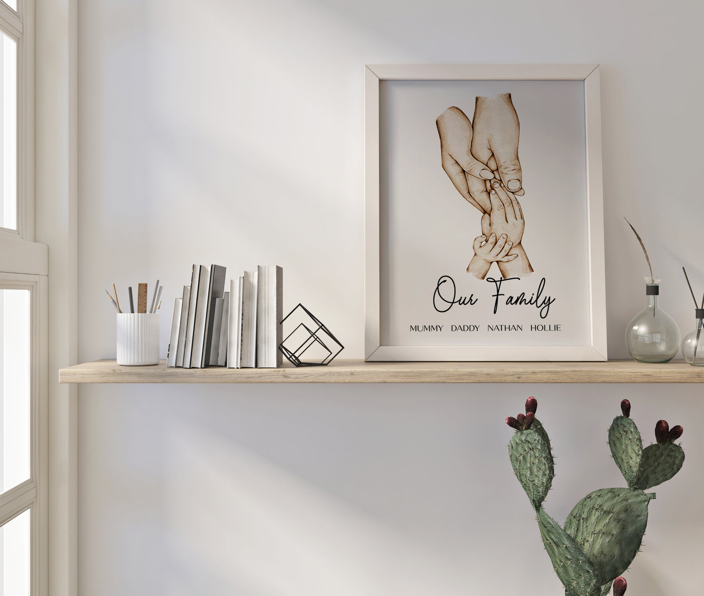 Personalised New Family Hand Print