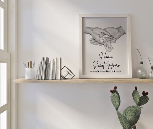 Personalised New Home Hand Print