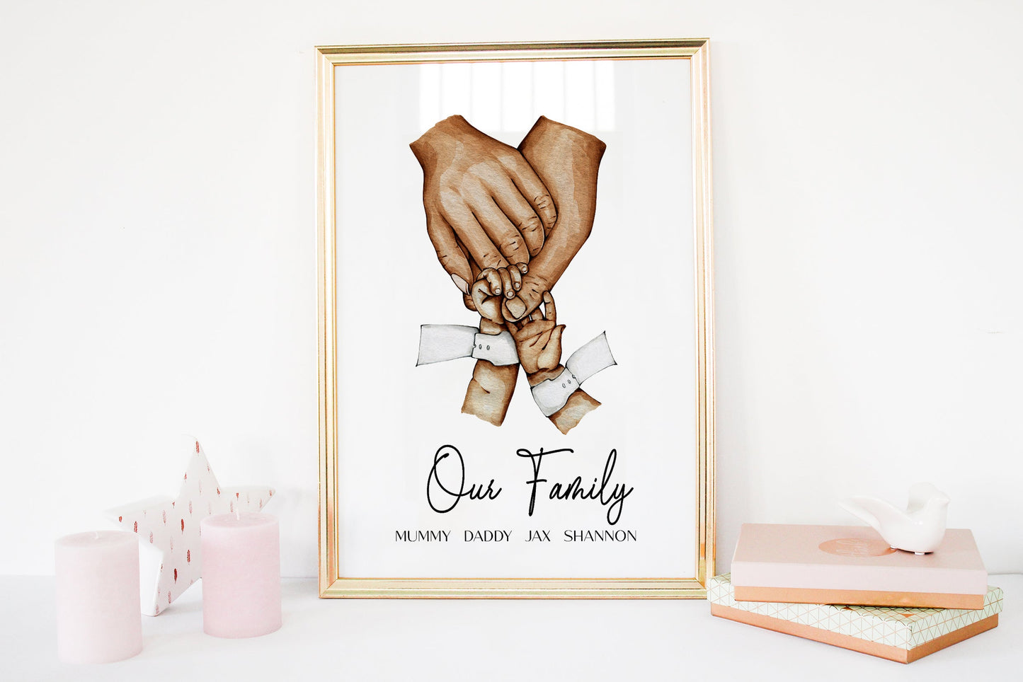 Our Family, Personalised Family Portrait