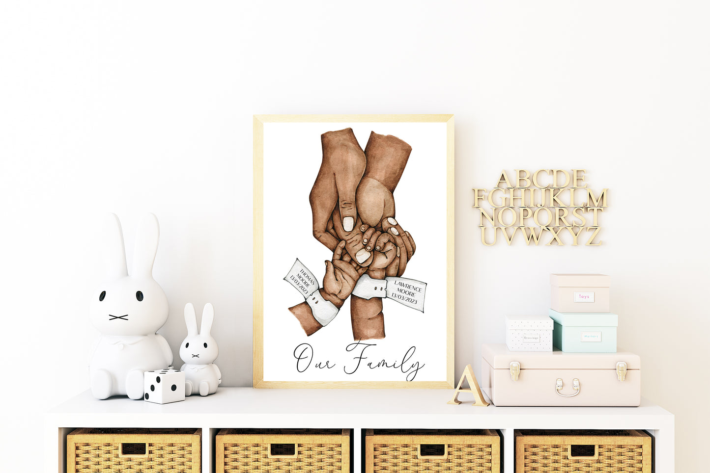Personalised New Baby Hand Print