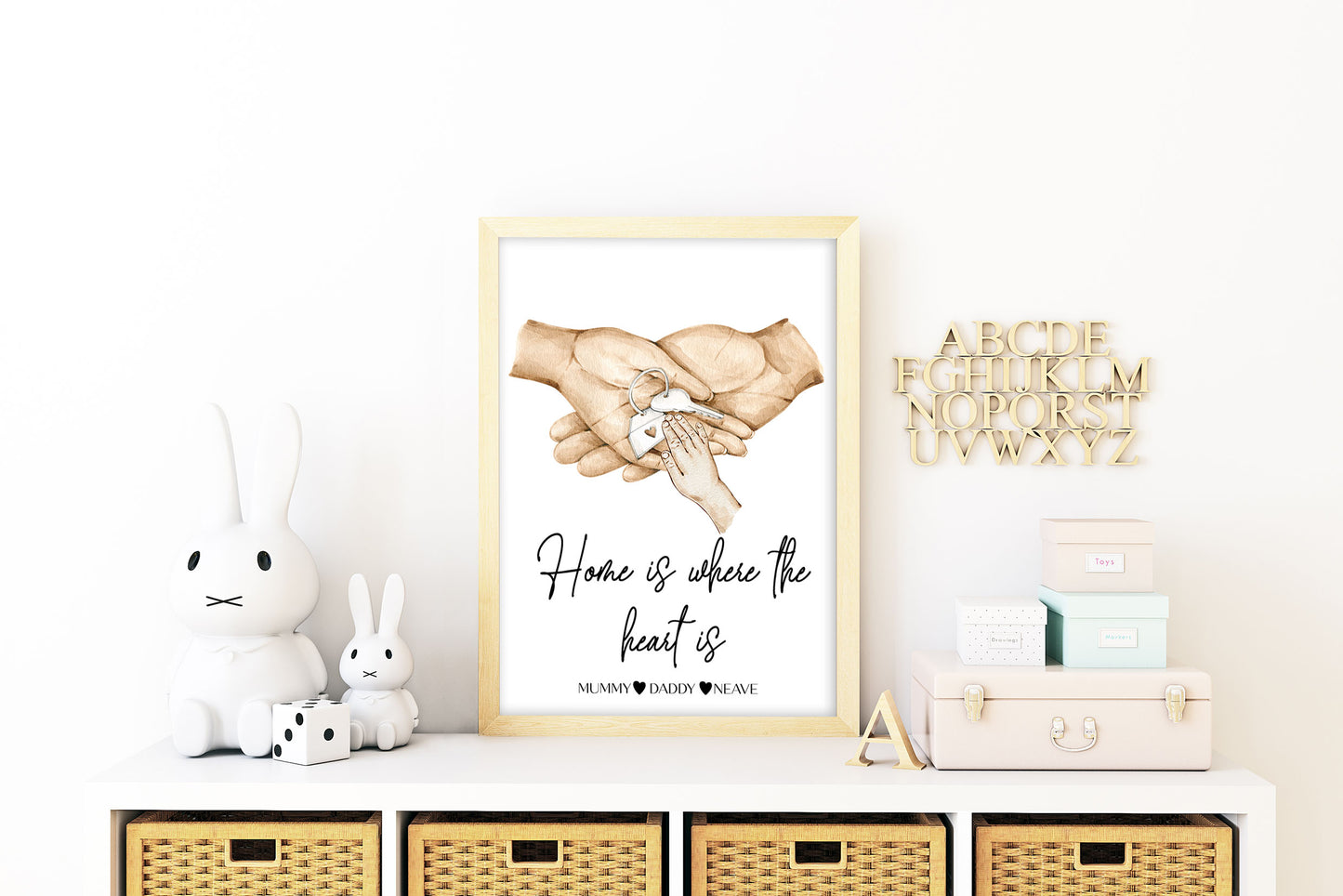 Personalised New Home Hand Print