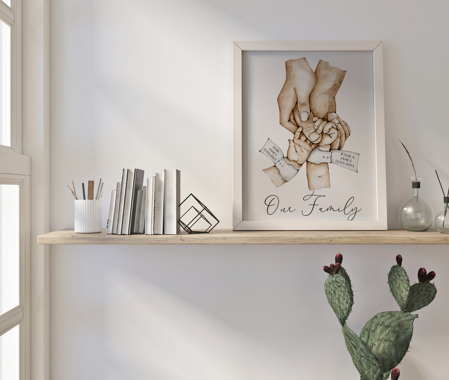 Personalised New Baby Hand Print