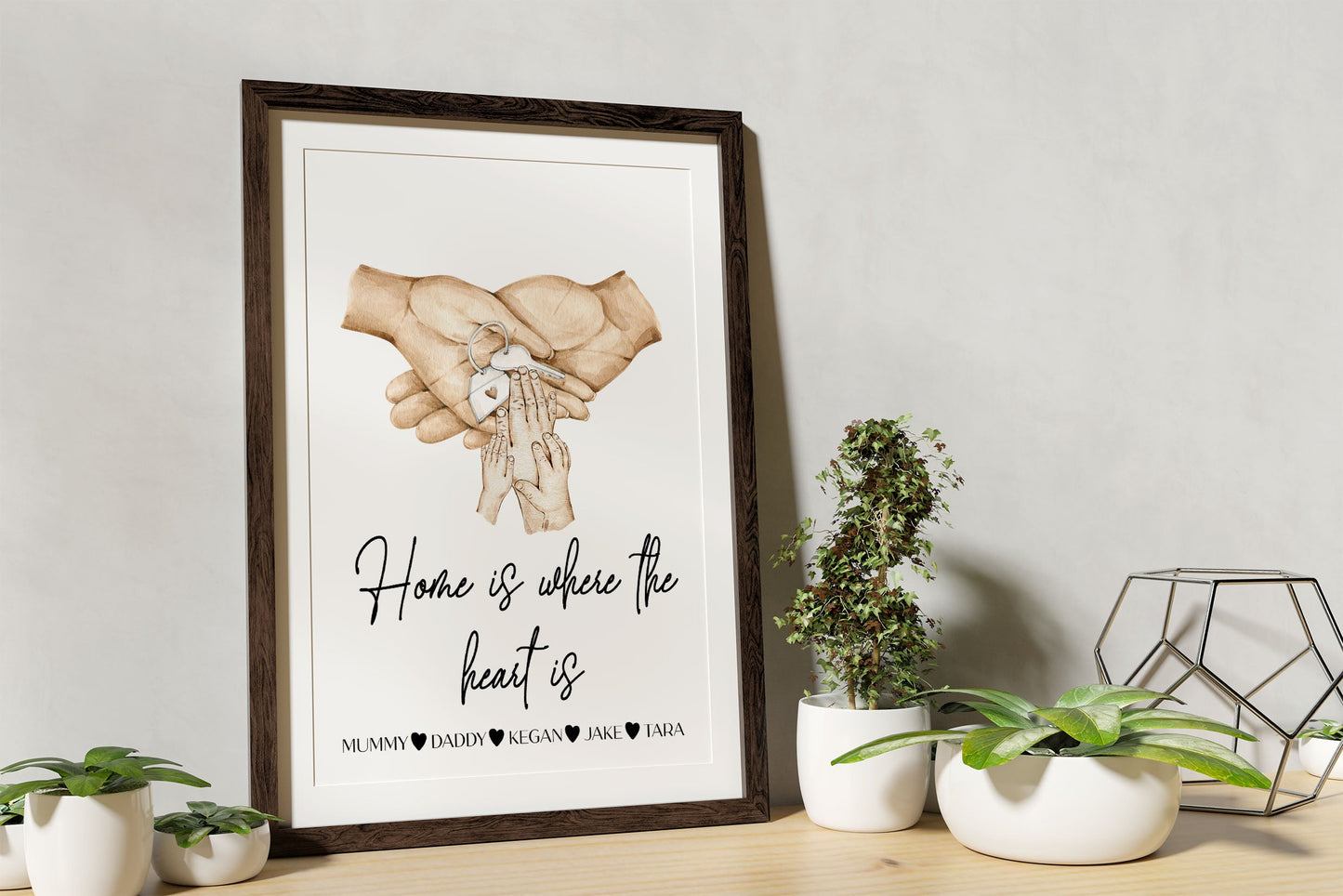 Personalised New Baby Hand Print