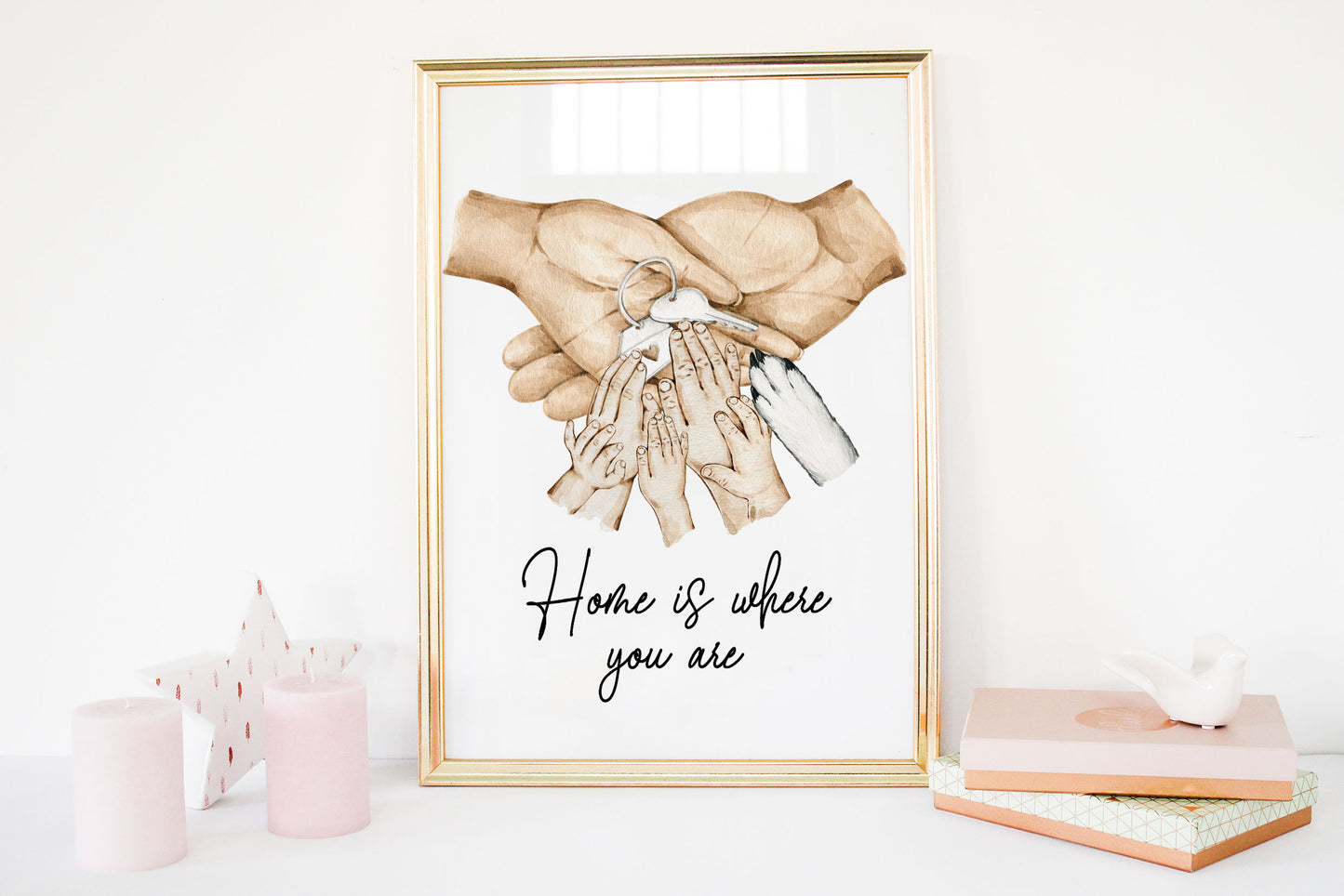 Personalised New Home Hand Print