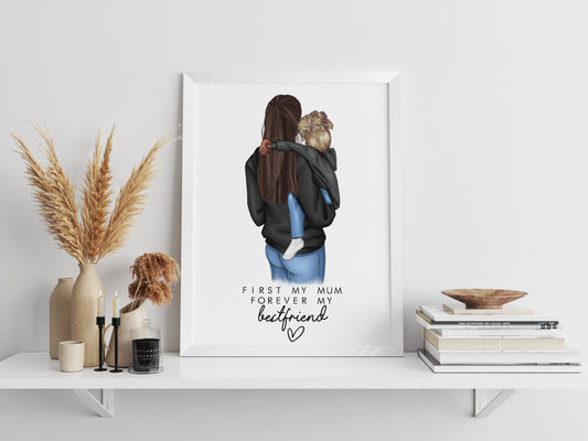 Personalised Mothers Day Illustration