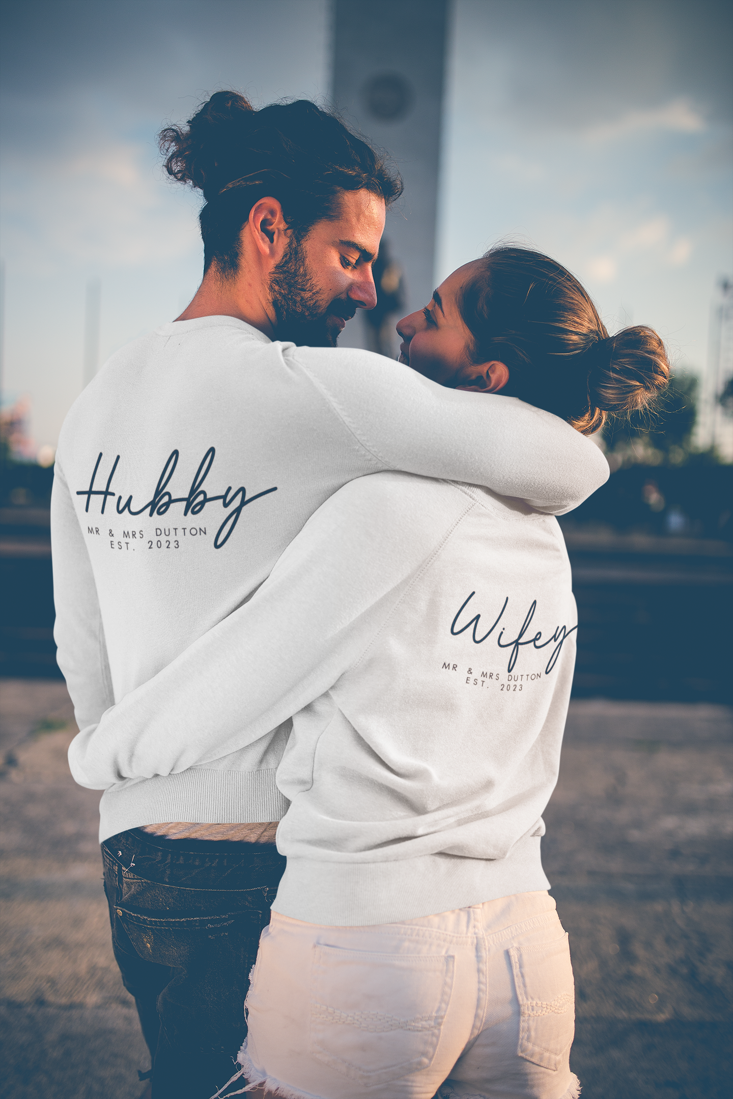 Personalised Mr and Mrs Honeymoon Jumpers