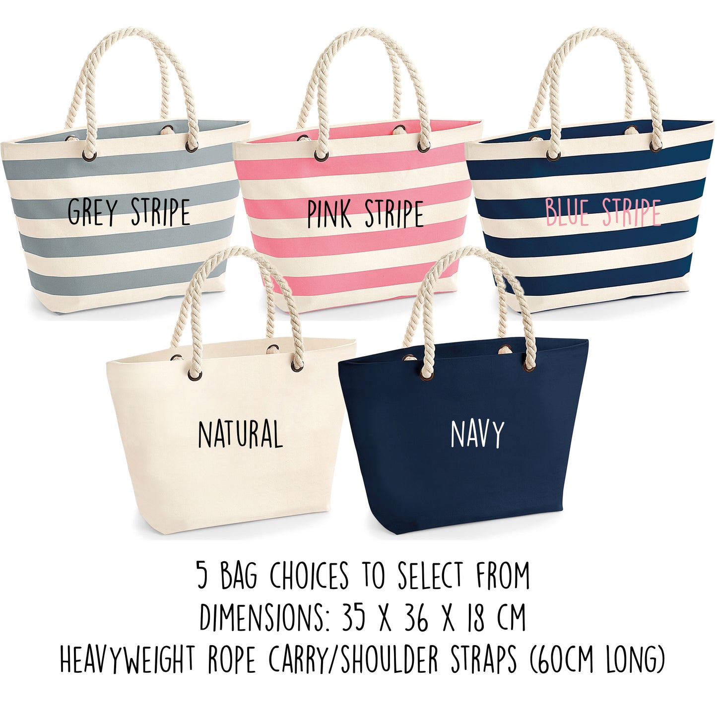 Personalised Luxury Beach Bag