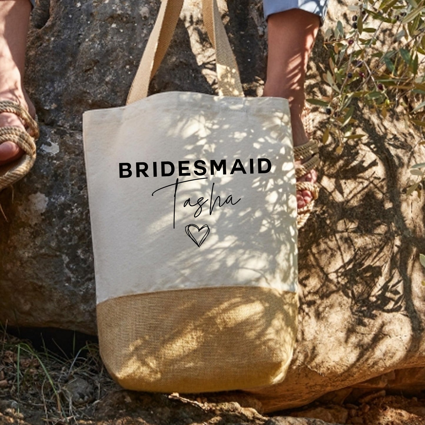 Personalised Bridesmaid Beach Bag