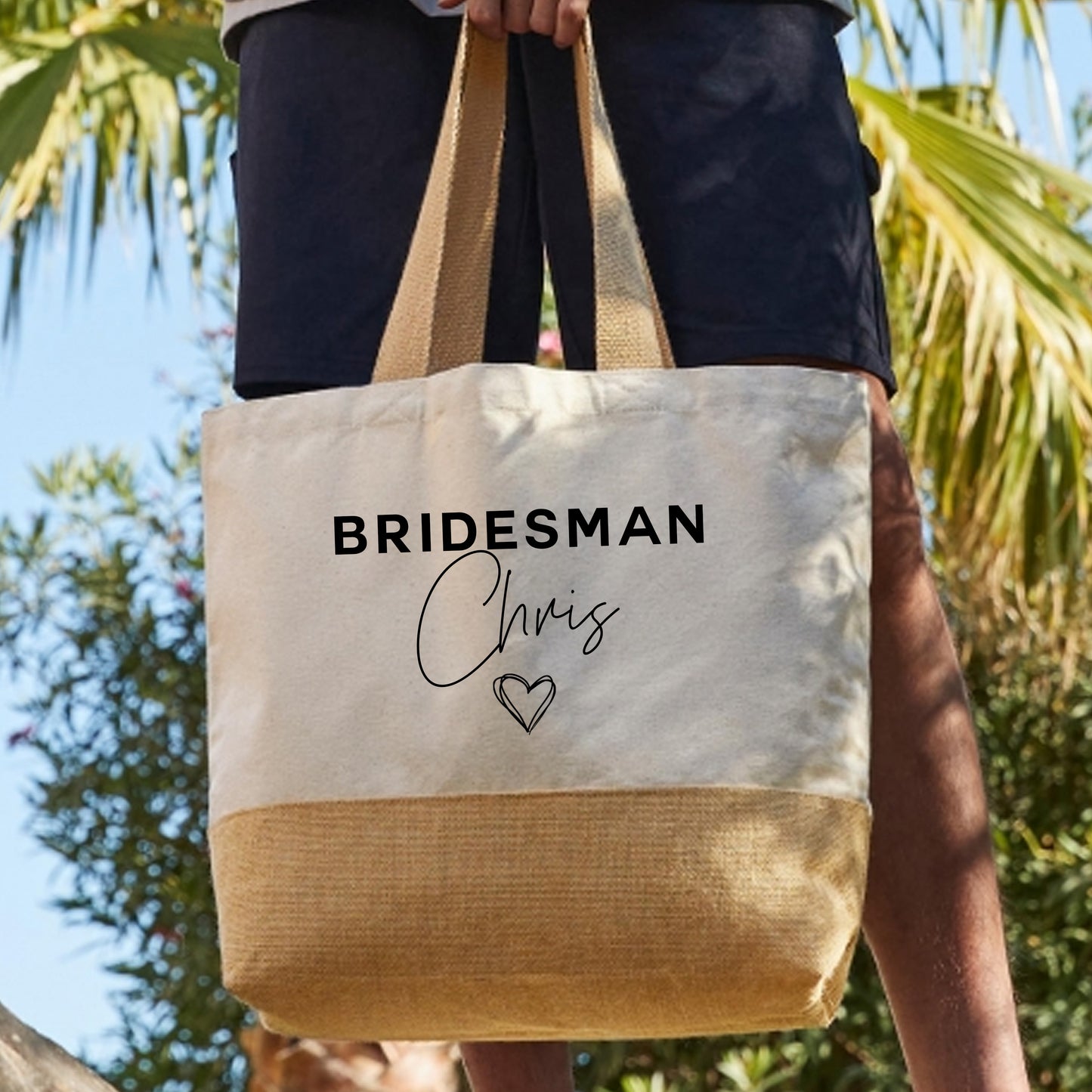 Personalised Bridesmaid Beach Bag