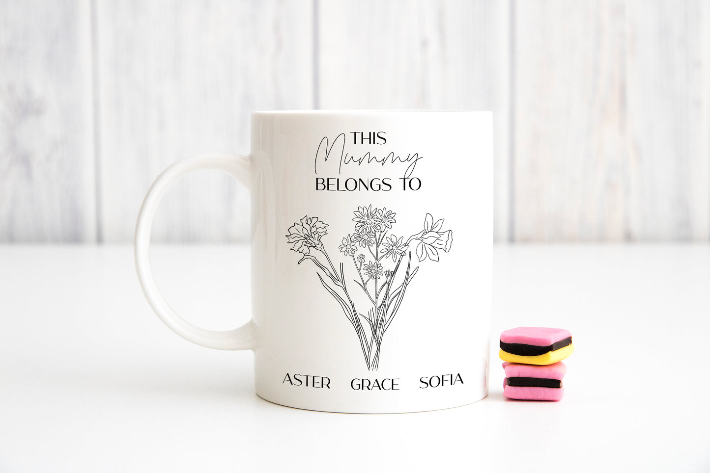 Personalised Birth Flowers Mug Perfect for Mum this Christmas