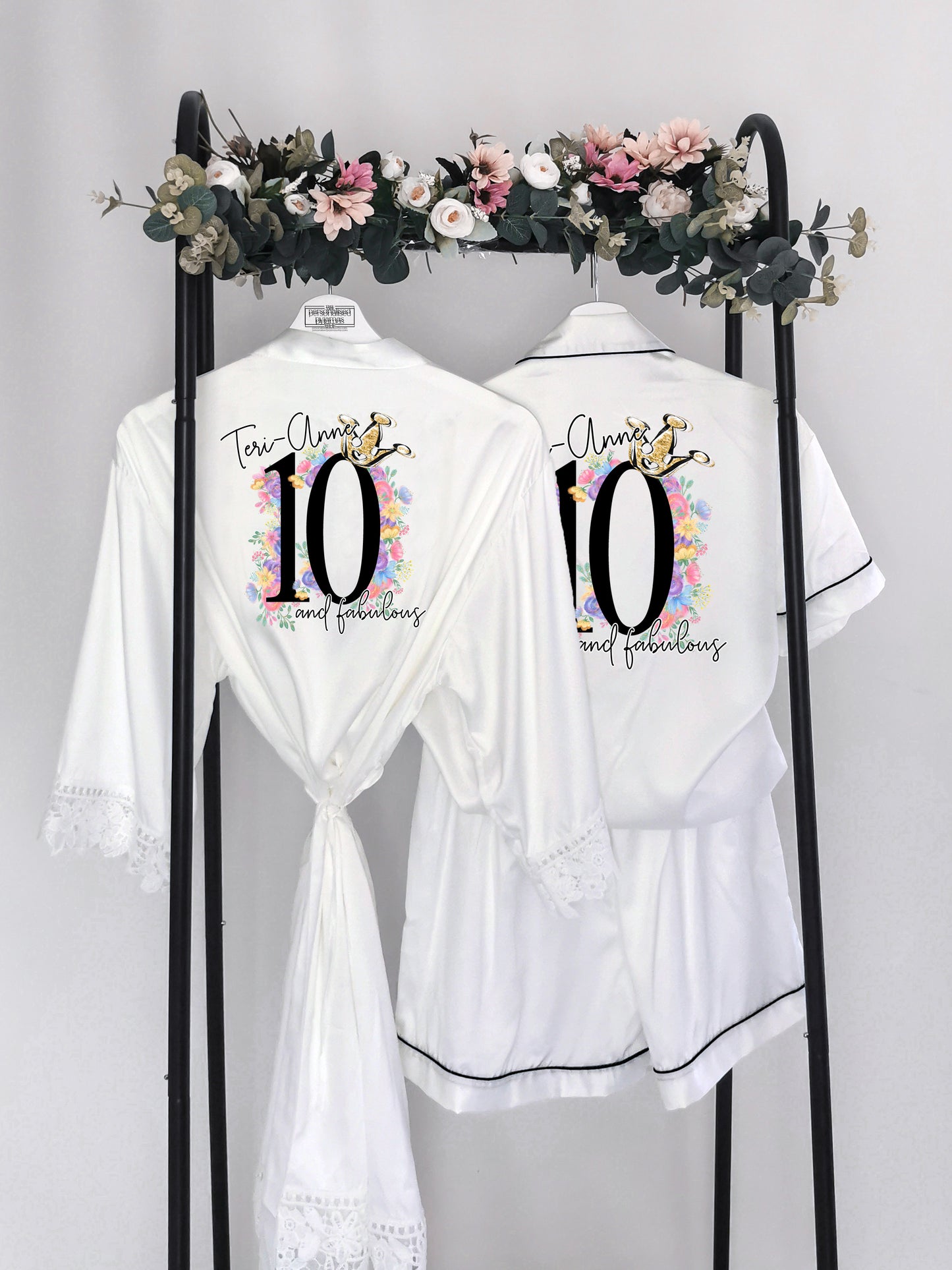 Luxury Personalised 10th Birthday Pyjamas Set