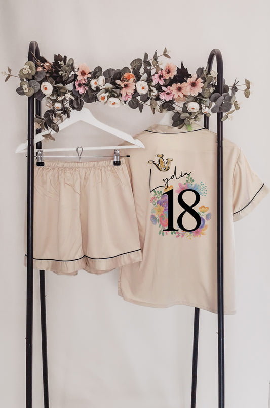 Personalised 18th Birthday Pyjamas, Unique 18th Birthday Present (Adult Sizes)