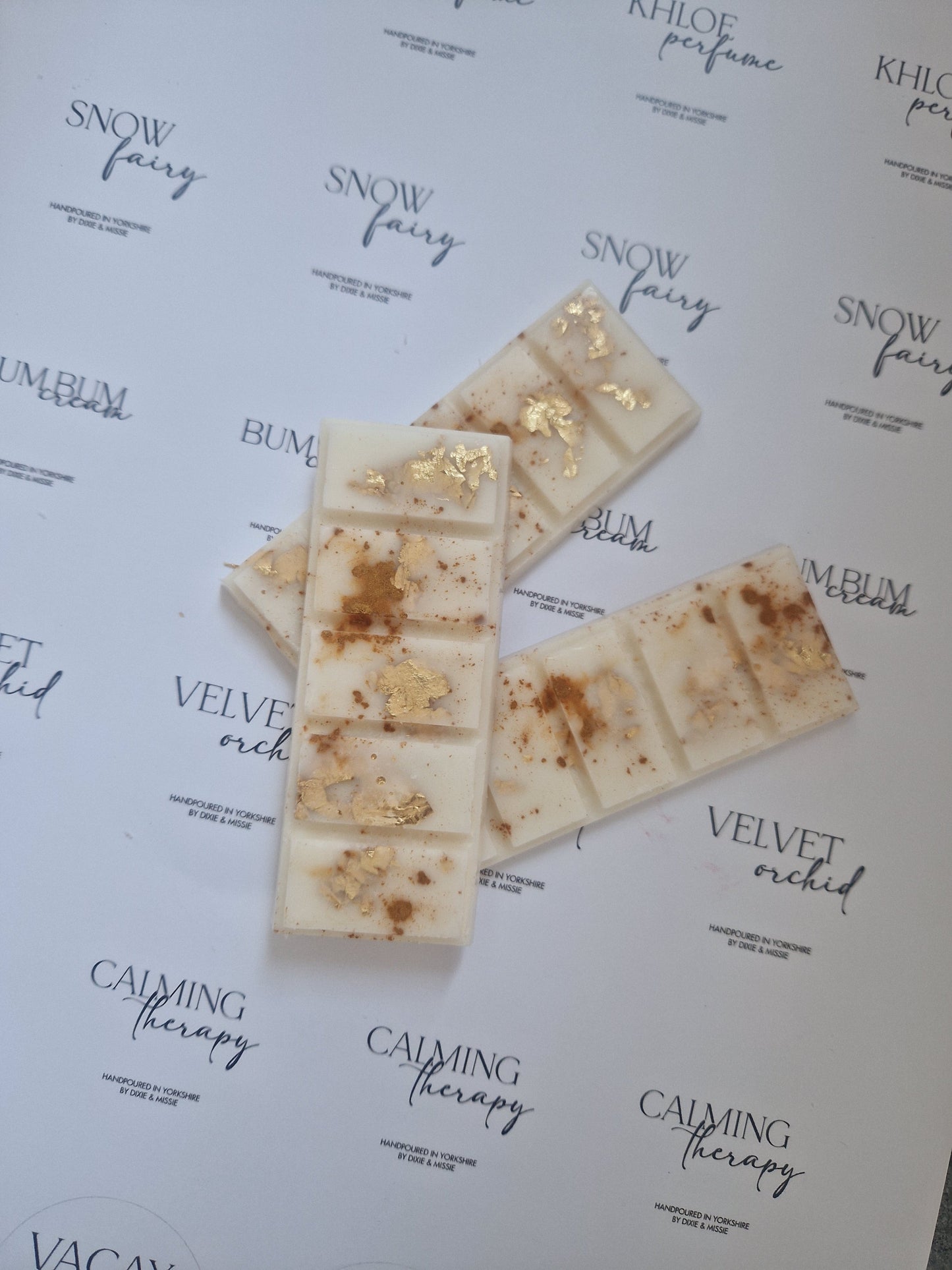 Luxury Angel Wings Wax Melt Snap Bar, Simmering Granules and Carpet Freshener