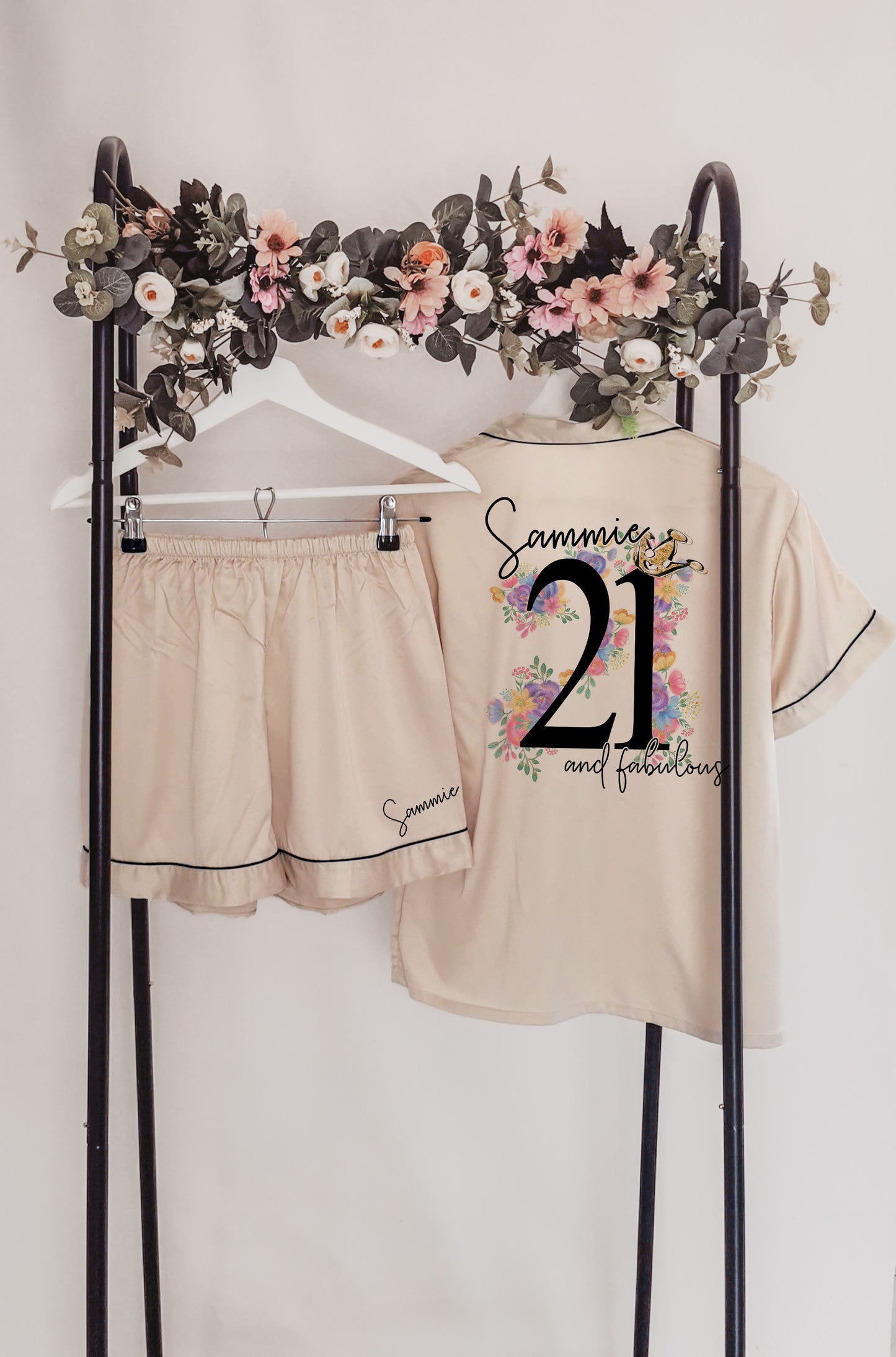 Personalised 21st Birthday Pyjamas, Unique 21st Birthday Present (Adult Sizes)