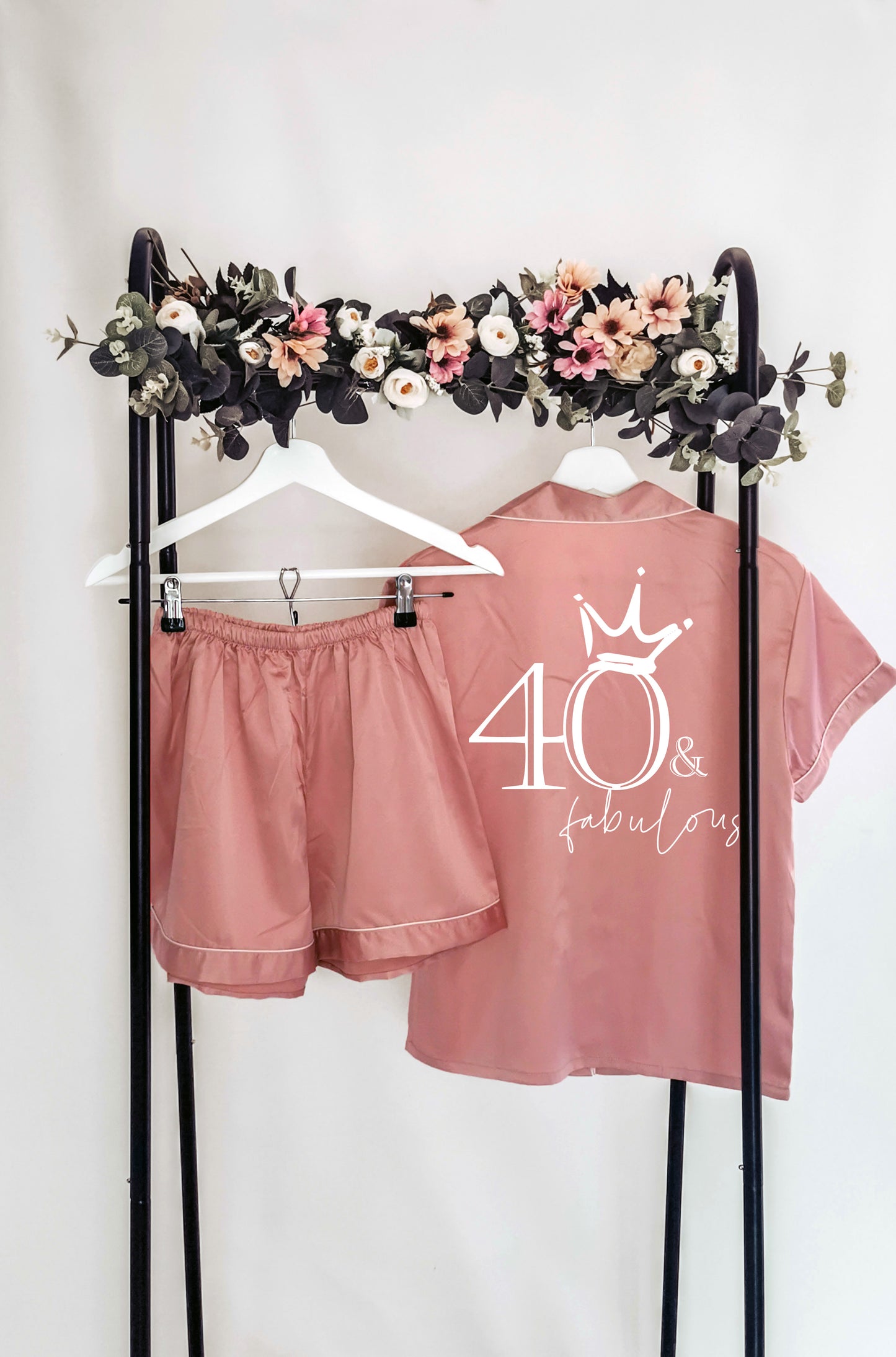 Personalised 40 and Fabulous Birthday Pyjamas, Unique Ladies 40th Milestone Birthday Present (Adult Sizes) (Copy)