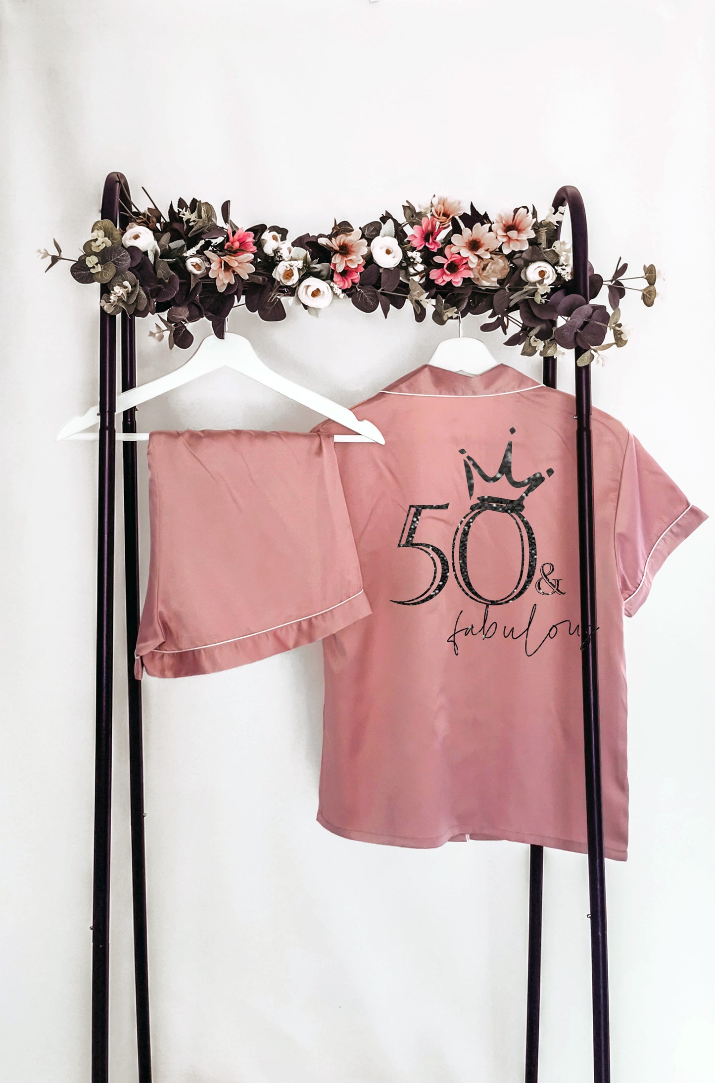 Personalised 40 and Fabulous Birthday Pyjamas, Unique Ladies 40th Milestone Birthday Present (Adult Sizes) (Copy)