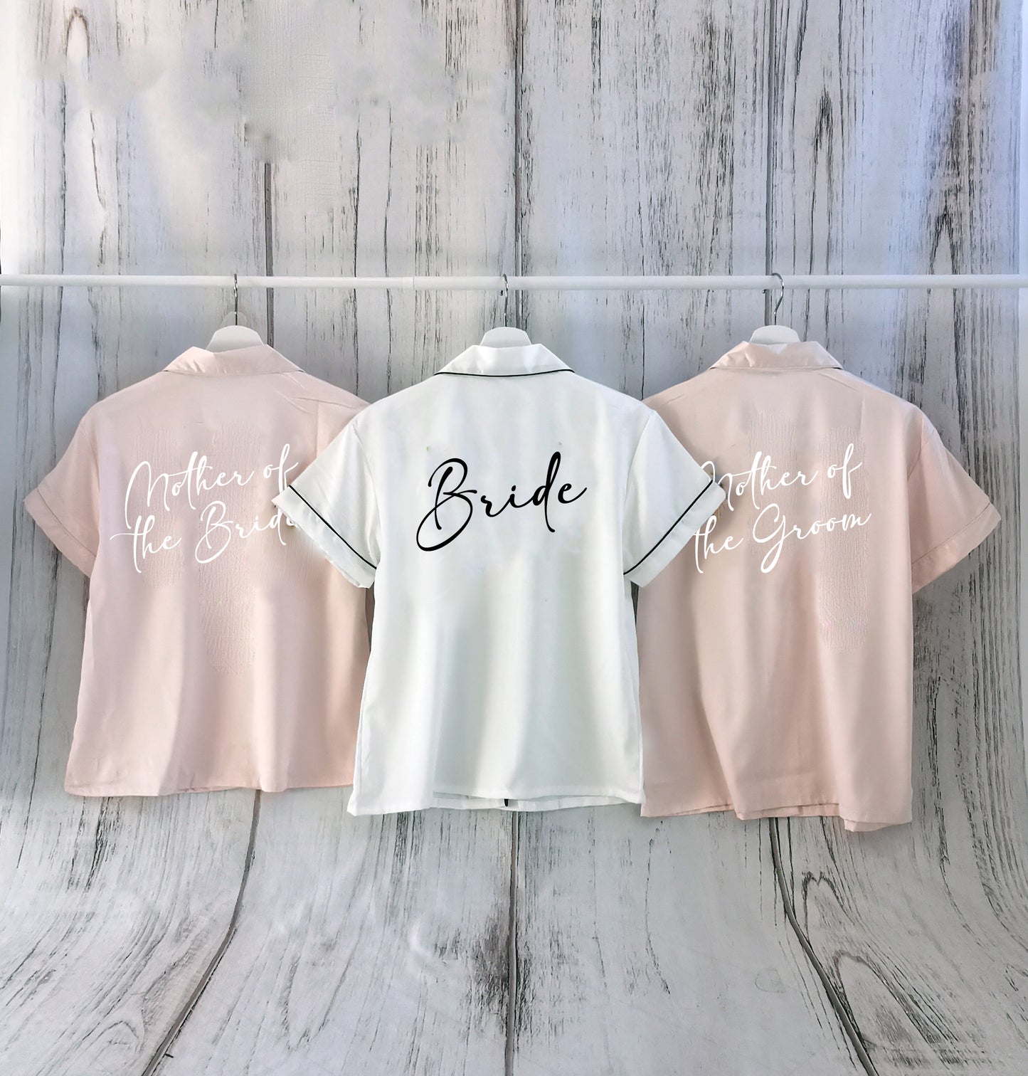 Personalised Matching Maid of Honour, Bridesmaid, Mother of the Bride and Groom Pyjamas "Ada" (Adult Sizes)