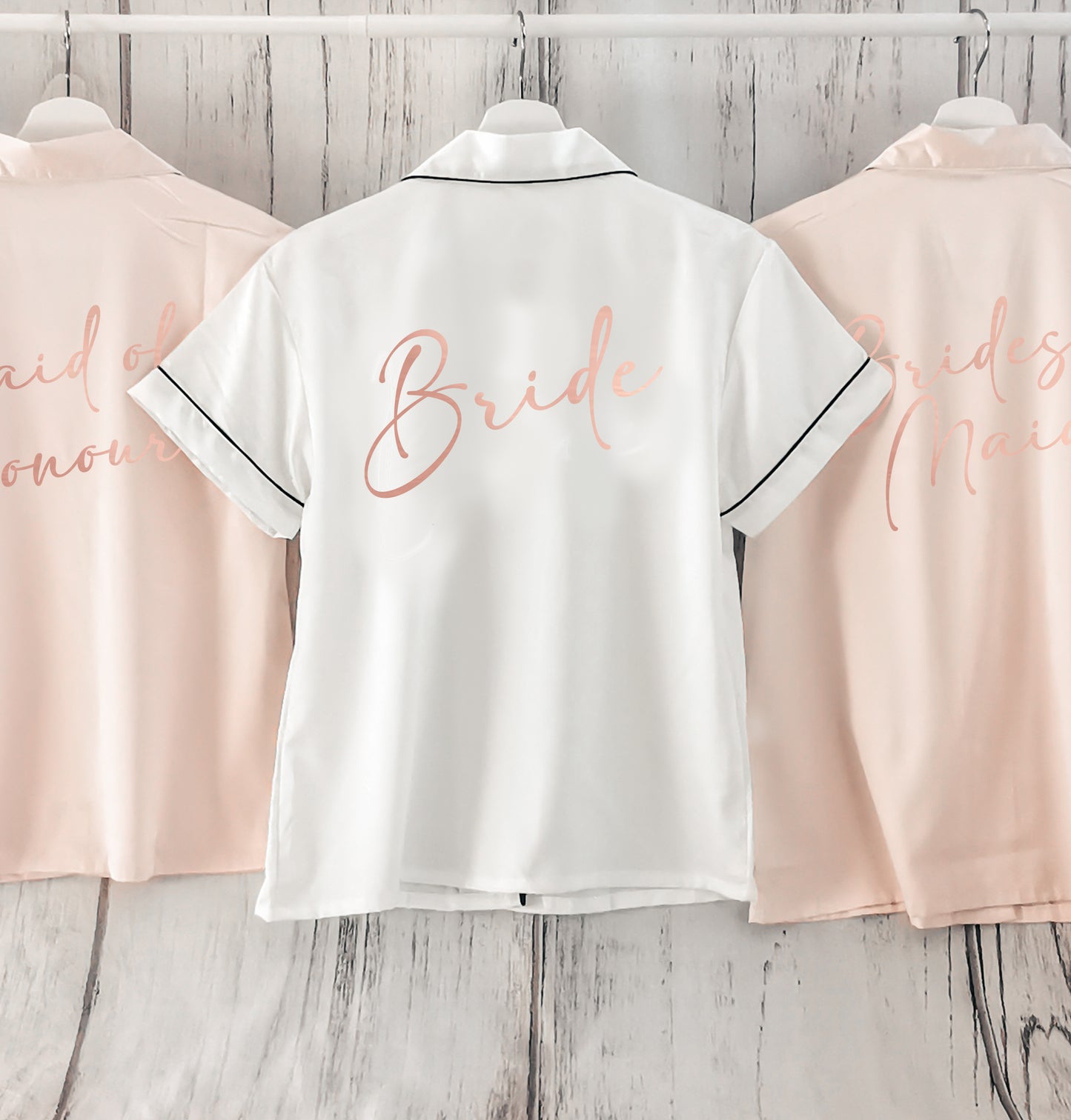 Personalised Matching Maid of Honour, Bridesmaid, Mother of the Bride and Groom Pyjamas "Ada" (Adult Sizes)