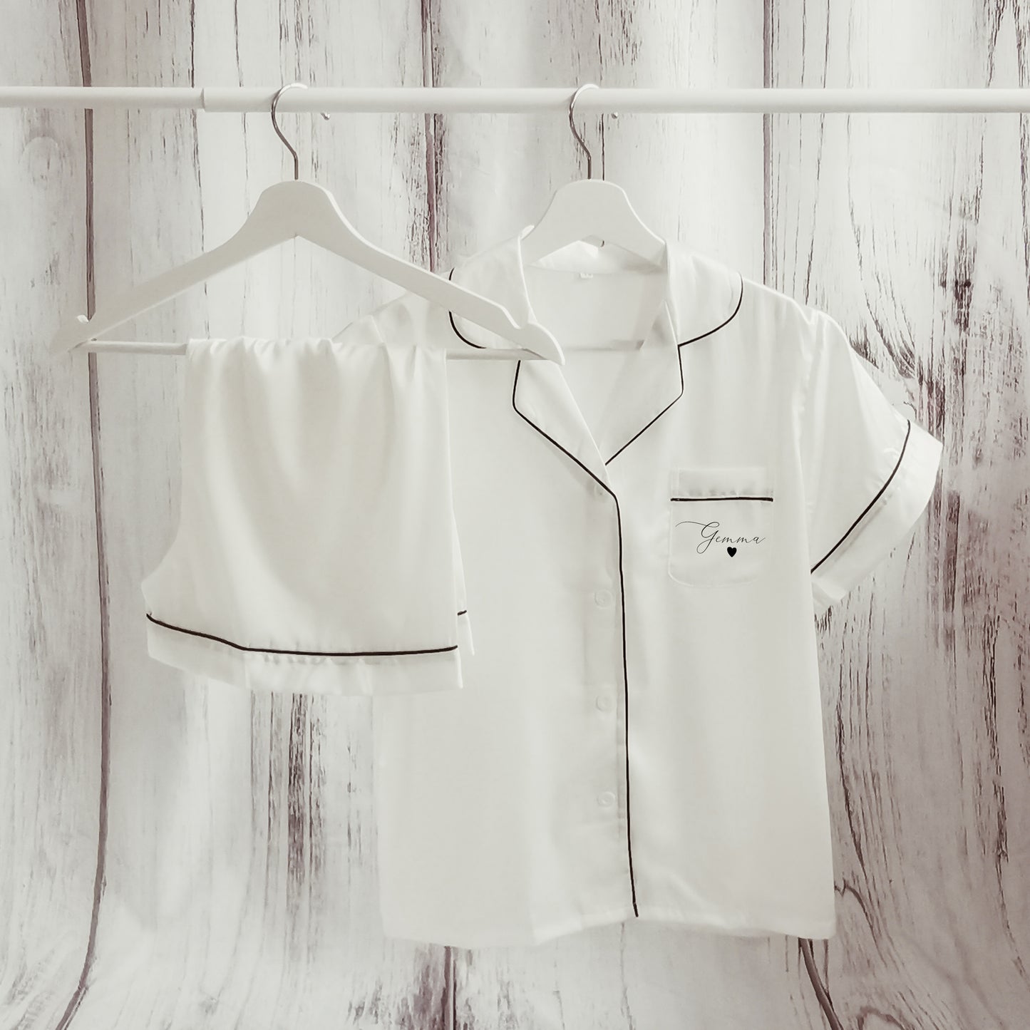 Personalised Matching Bride and Flower Girl Pyjamas "Aestro"