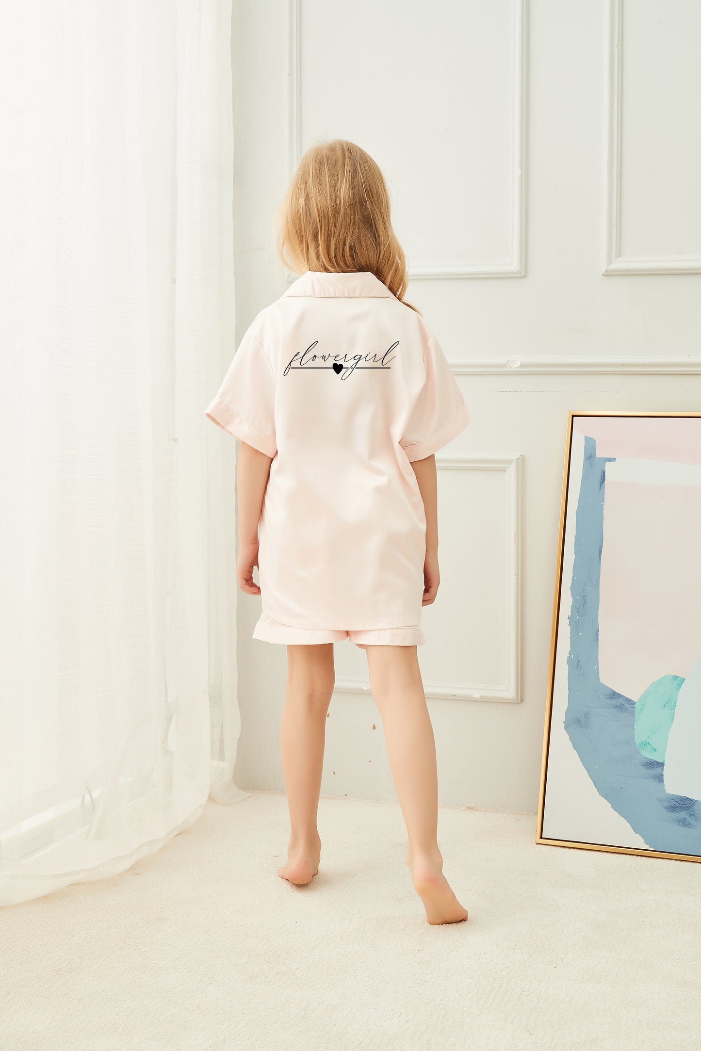 Personalised Matching Bride and Flower Girl Pyjamas "Aestro"