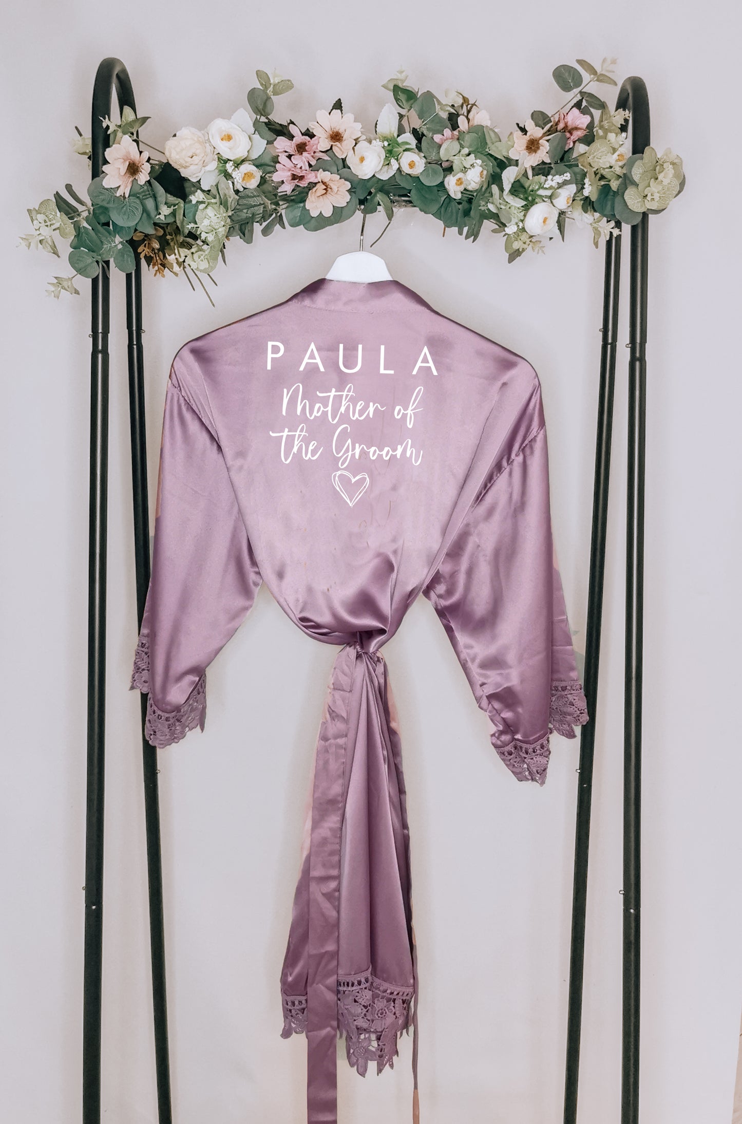 Personalised Matching Bridesmaid and Flower Girl Robes "Almond"