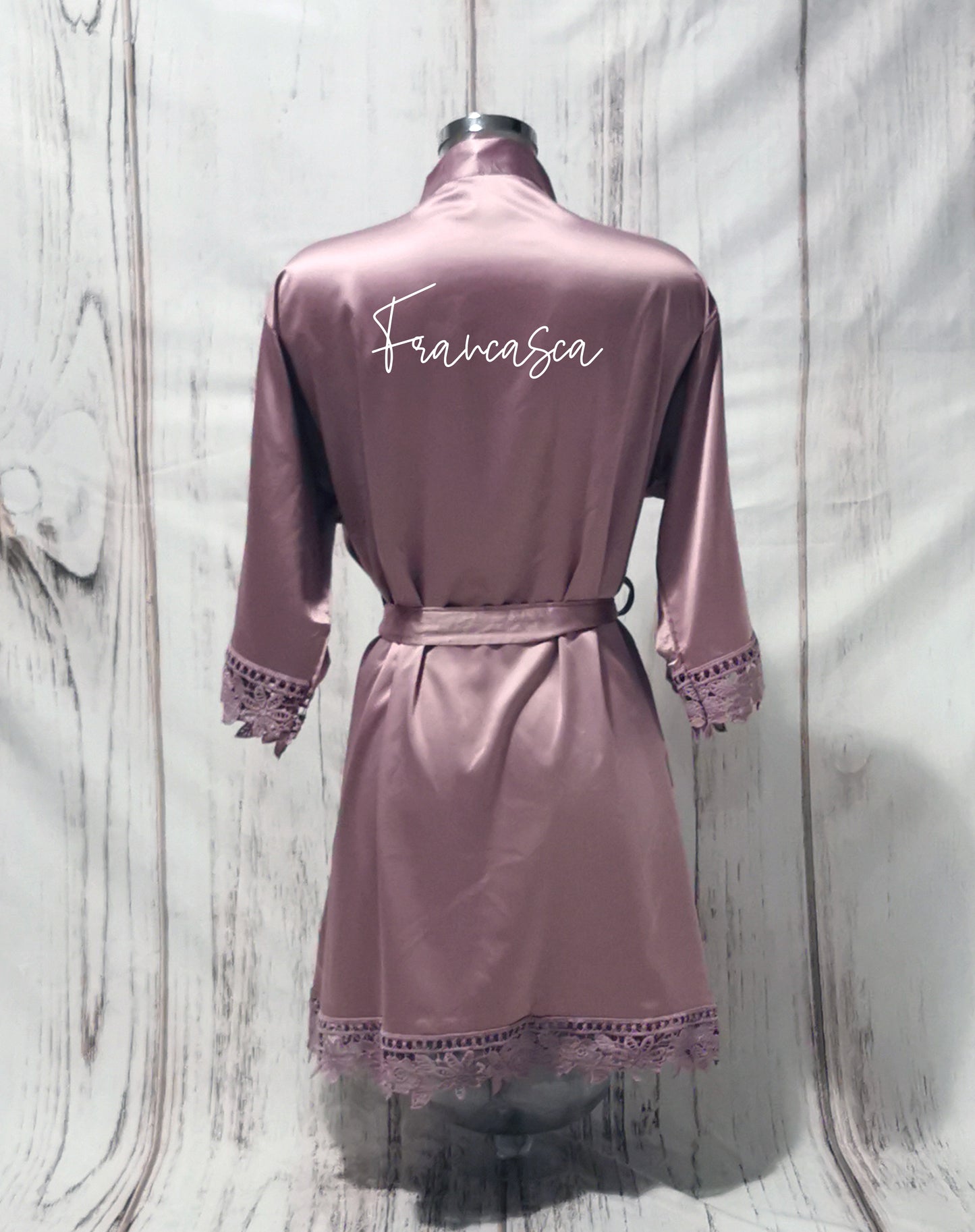 Luxury Personalised Satin Robe