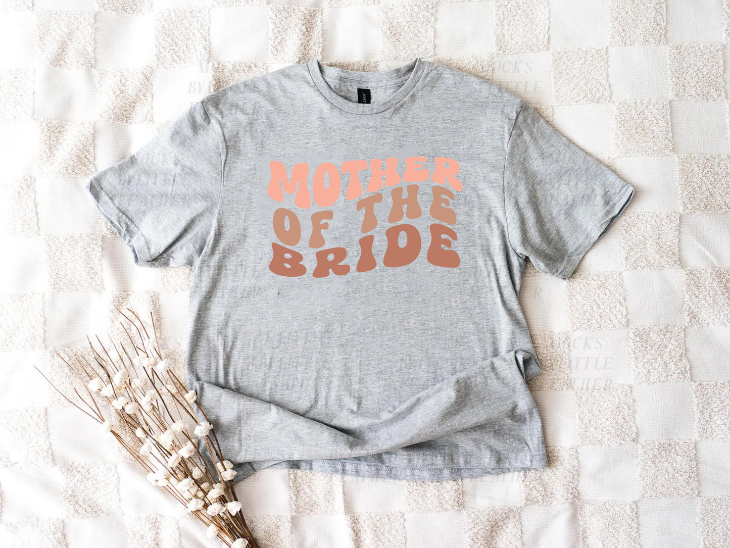 Beige Retro Style Team Bride Shirts