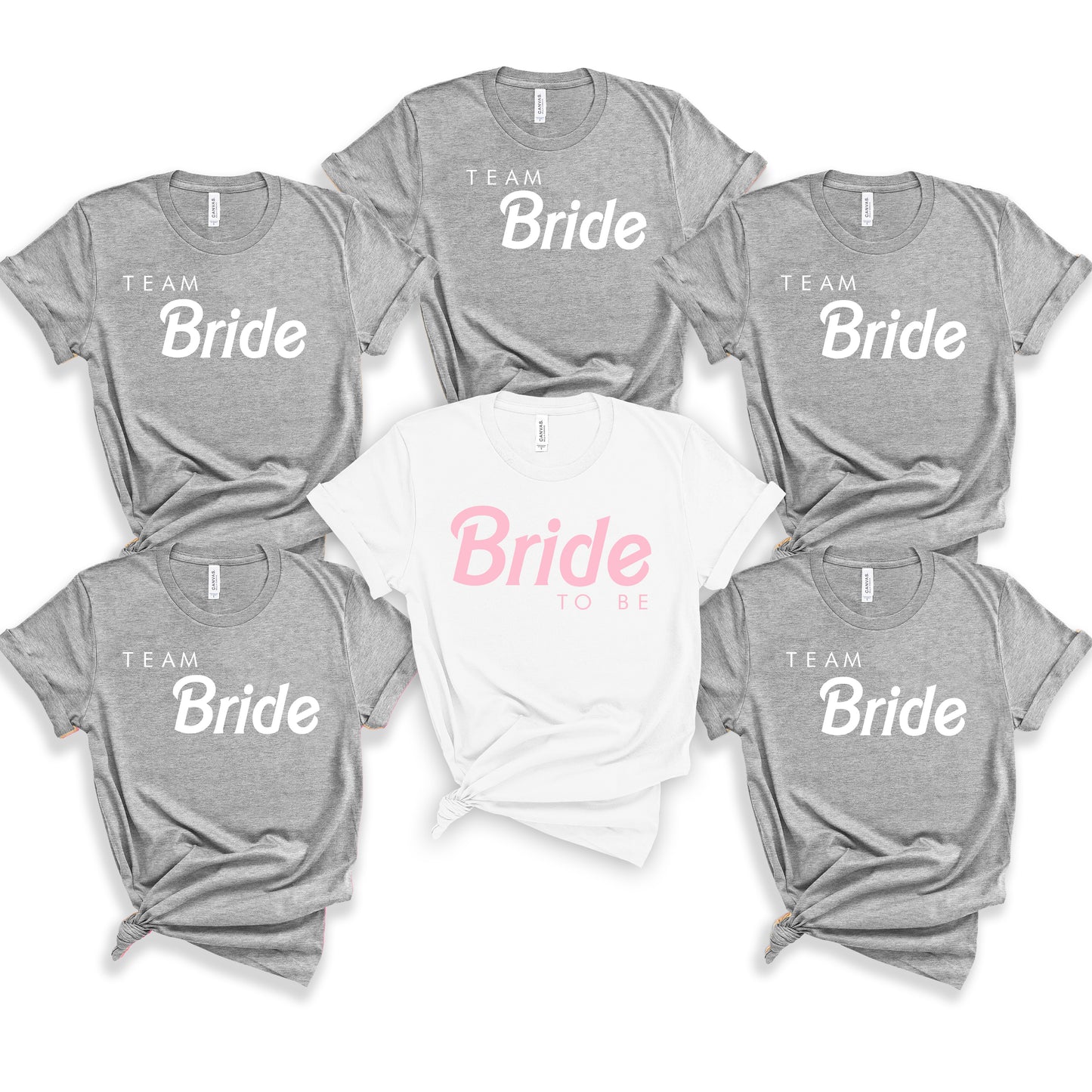 Sweet Pink Team Bride Hen Party Oversized Tops