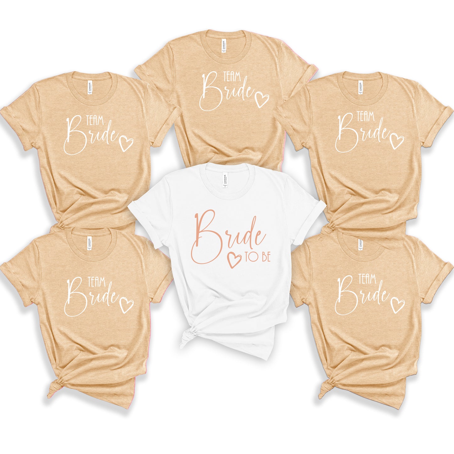 Personalised Bridal Party Hen Do TShirts - Unisex Casual fit