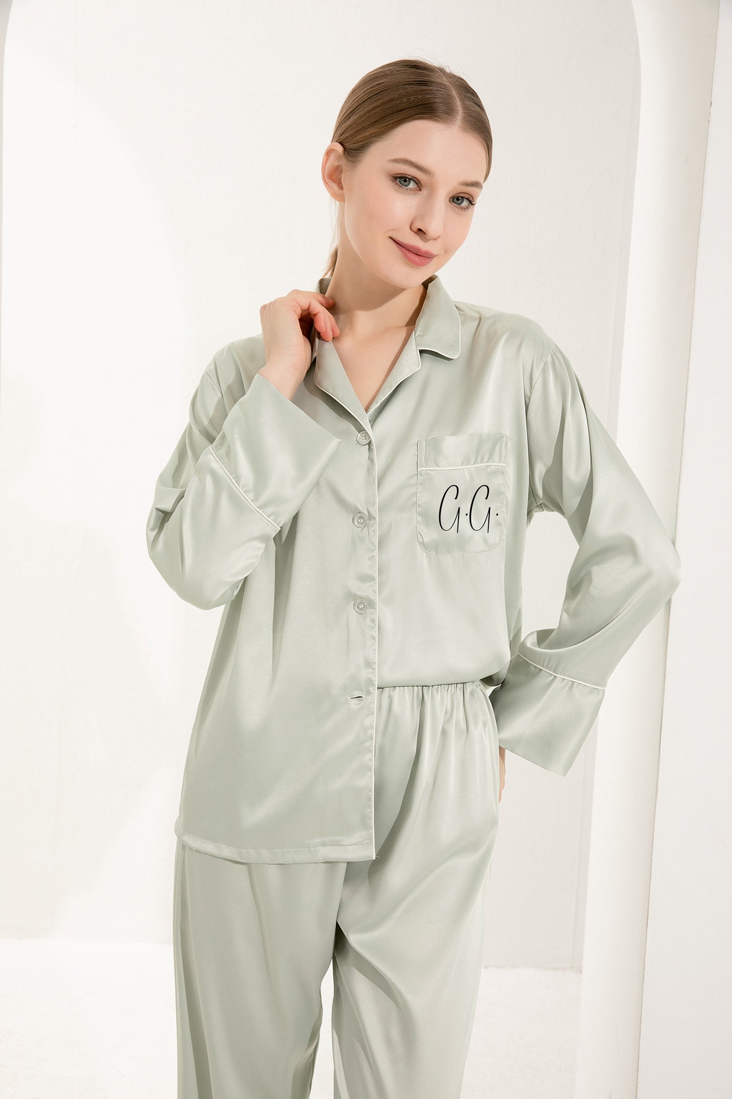 Personalised Wedding Pyjamas - Full Length