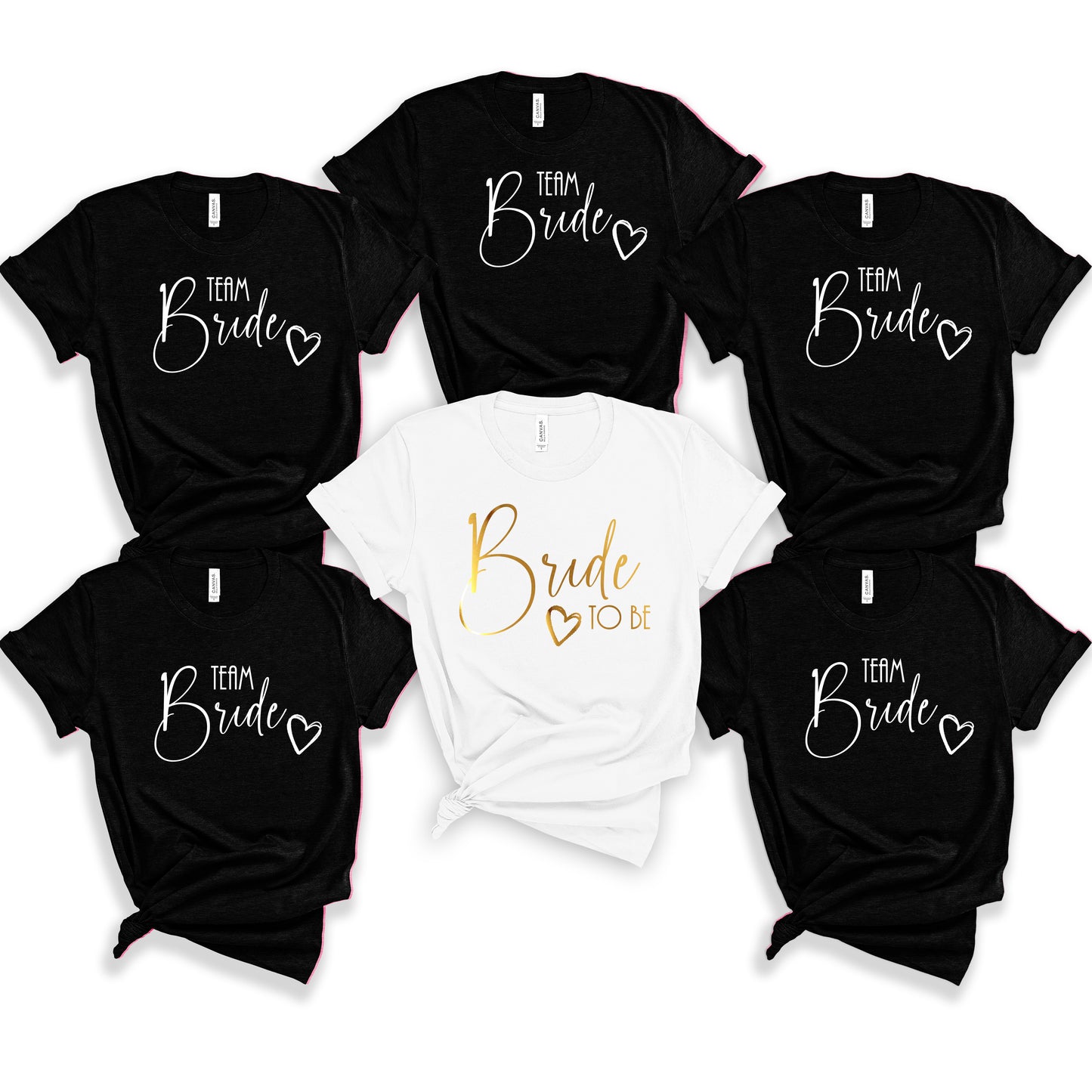 Personalised Bridal Party Hen Do TShirts - Unisex Casual fit