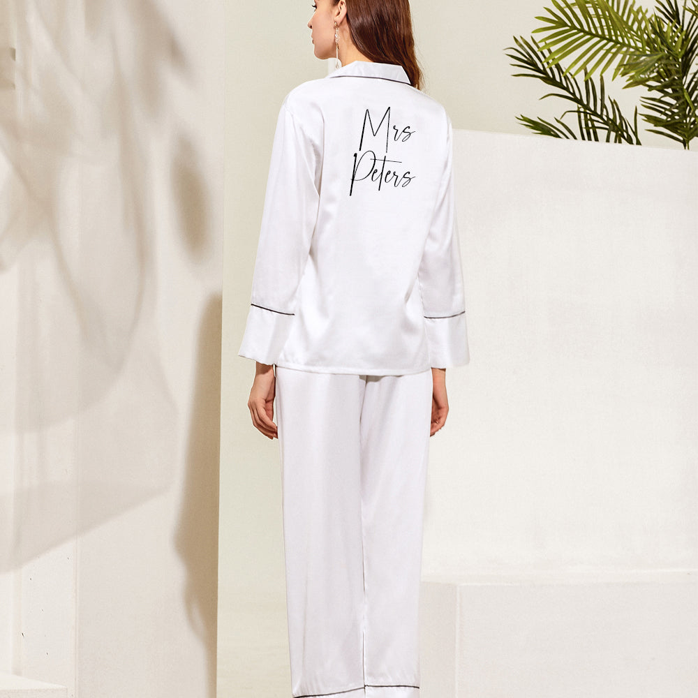 Personalised Wedding Pyjamas - Full Length