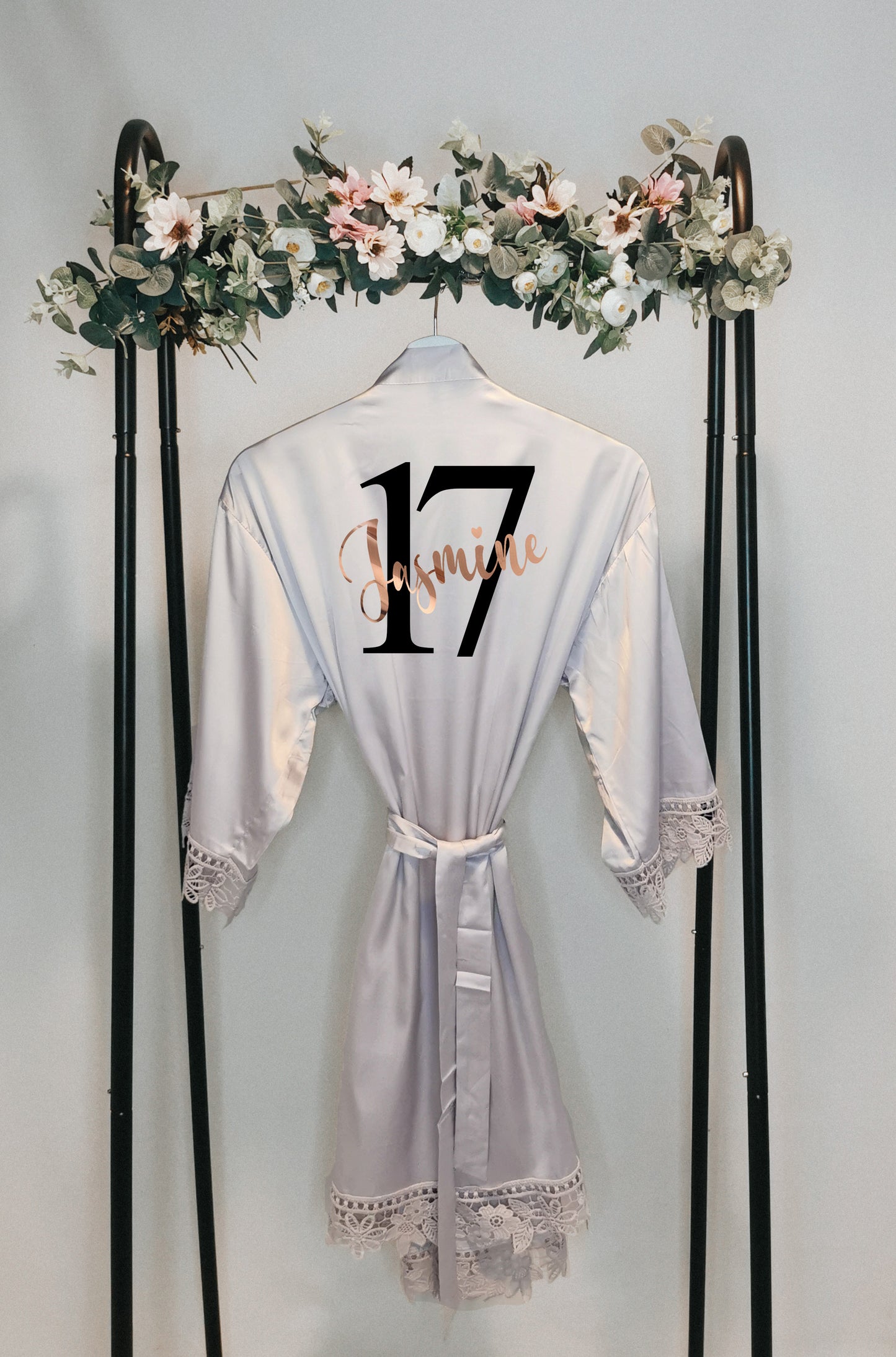 Personalised Birthday Robe with Name and Number, Special Girls Birthday Present