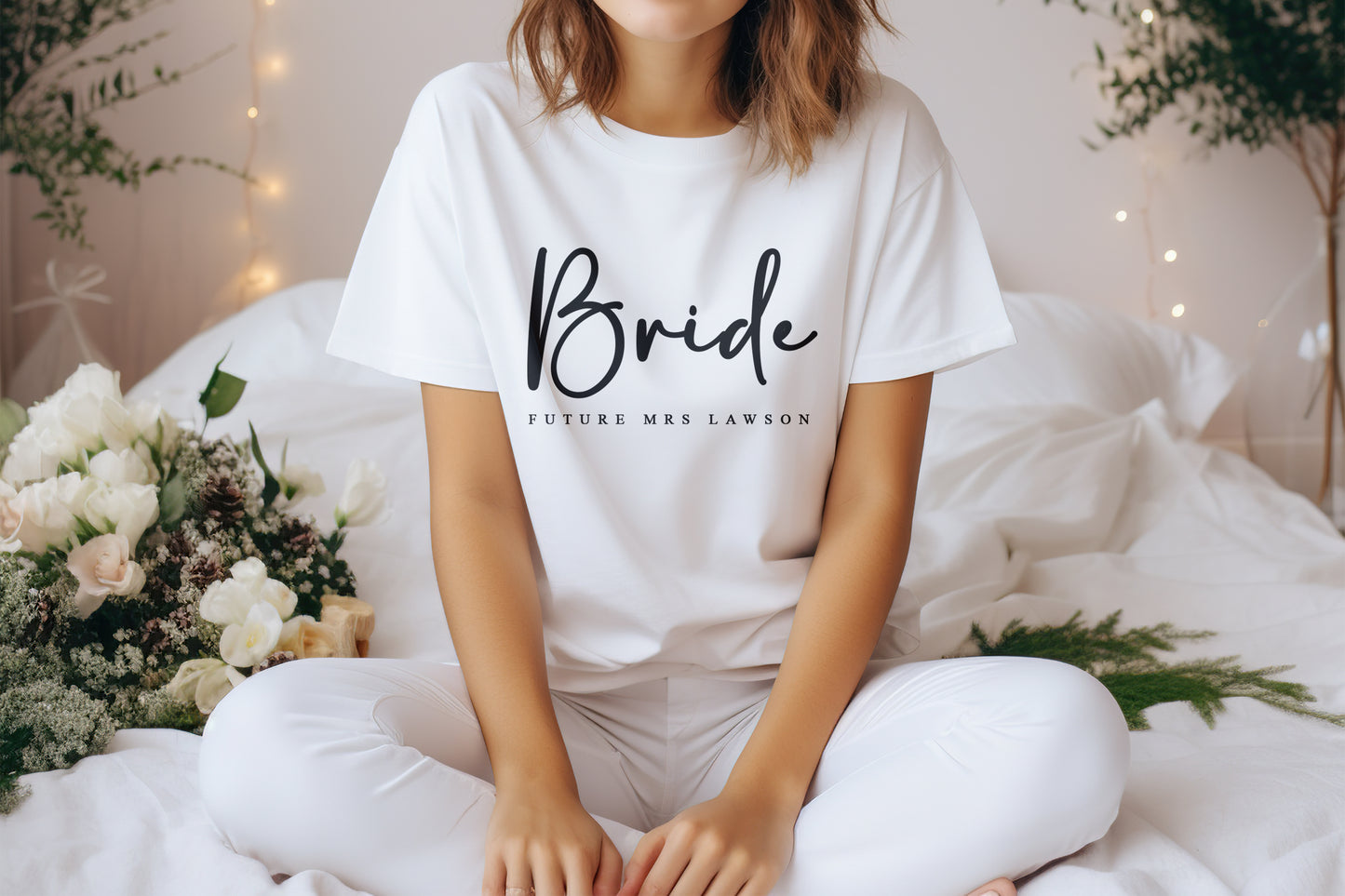 Future Mrs T-Shirt, Bride T-Shirt, Wife To Be T-Shirt, Engagement T-Shirts, Personalised Wedding Gifts, Wife Mrs Top, Future Mrs Name Tops