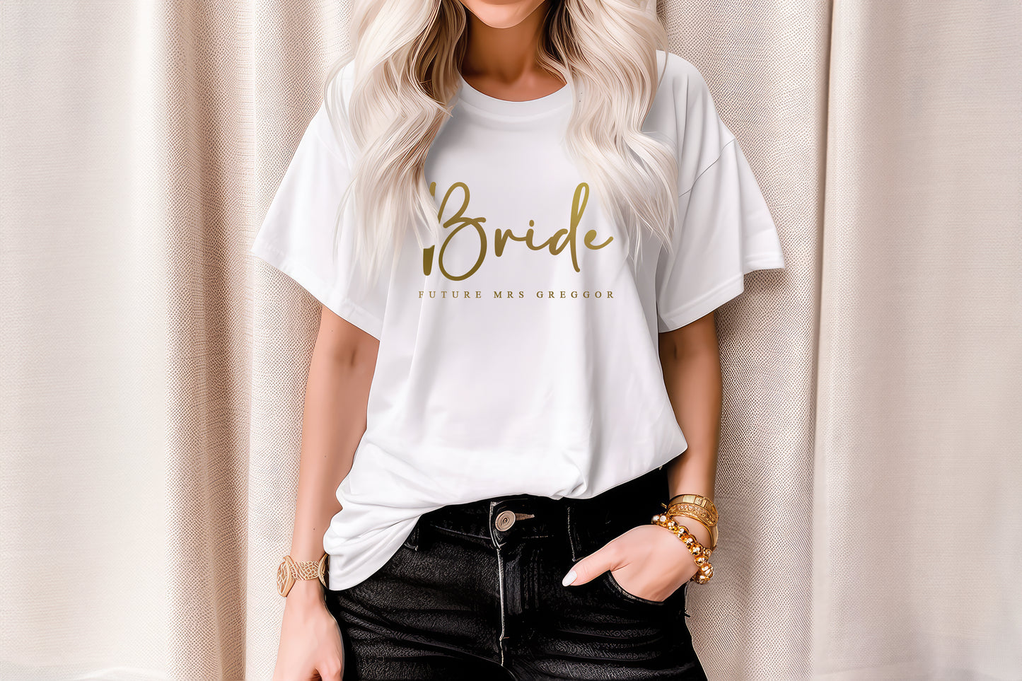 Future Mrs T-Shirt, Bride T-Shirt, Wife To Be T-Shirt, Engagement T-Shirts, Personalised Wedding Gifts, Wife Mrs Top, Future Mrs Name Tops