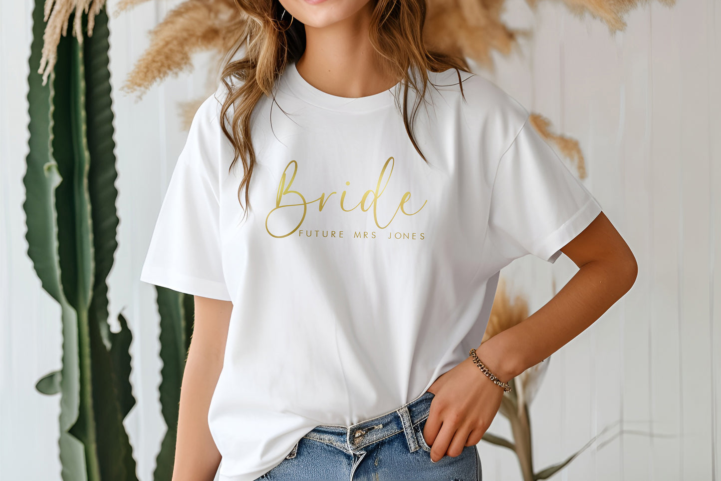 Personalised Future Mrs Oversized T-Shirt, Bride to be T-Shirt