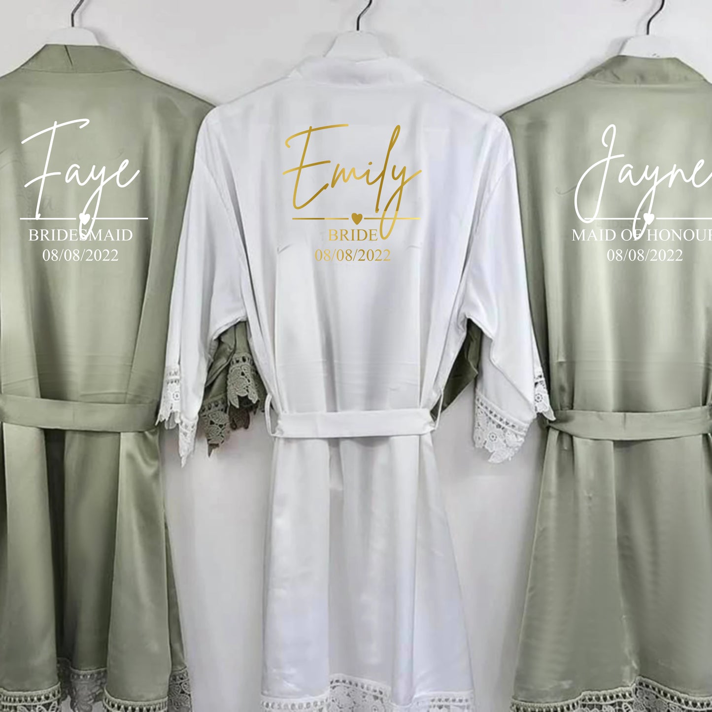 Personalised Bride Hen Party Pyjamas and Robe, Future Mrs Pyjamas, Wedding Day Pyjamas and Robe