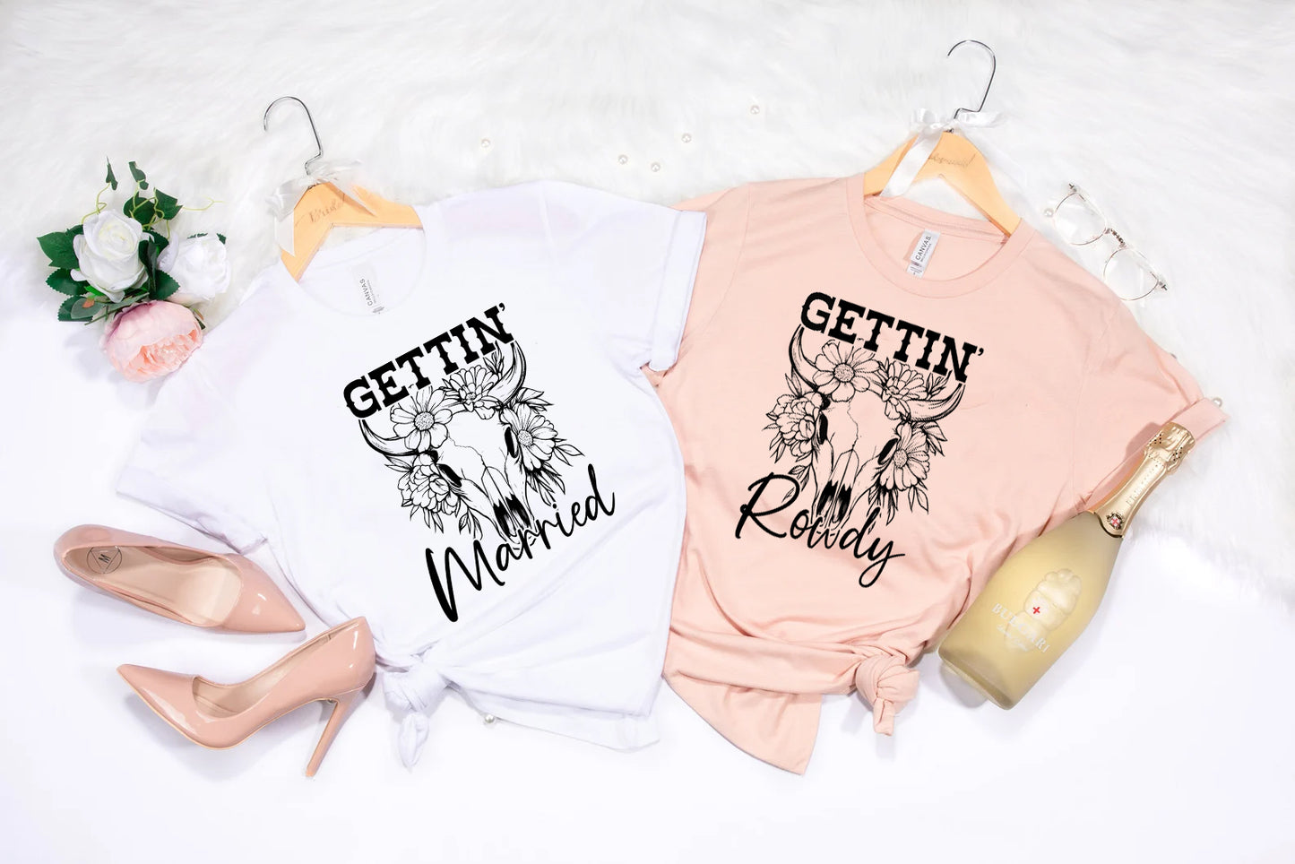 Getting Rowdy Getting Drunk Hen Party Shirt