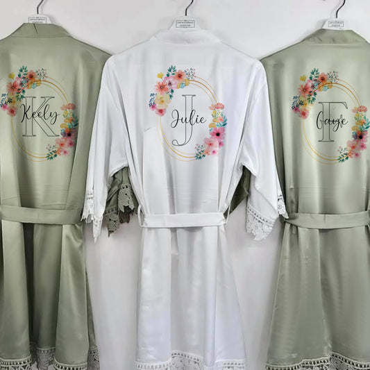 Matching Flowergirl and Bridesmaid Dressing Gowns *Darcey*