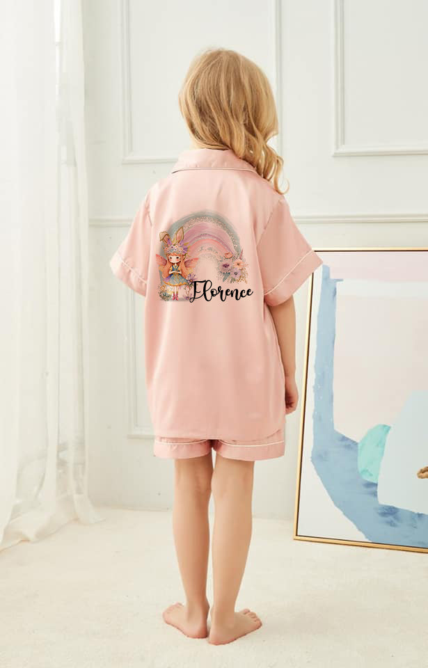 Luxury Personalised Children's Rainbow and Fairies Pyjamas (Kids)