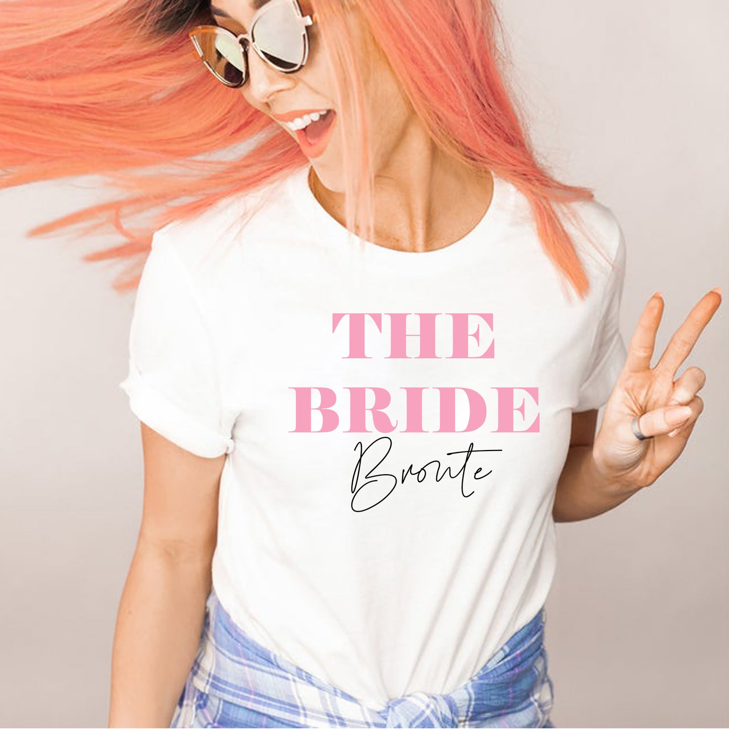 Personalised Bride Squad Hen Party T-Shirts | Custom Bachelorette Tops for Bride and Bridesmaids