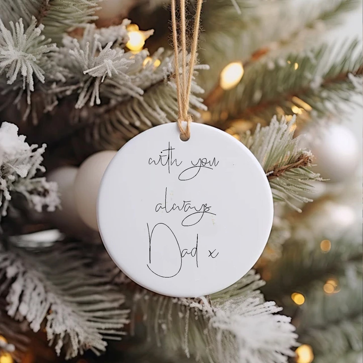 Personalised Bauble with Love One's Handwriting, Special Memorial Keepsake