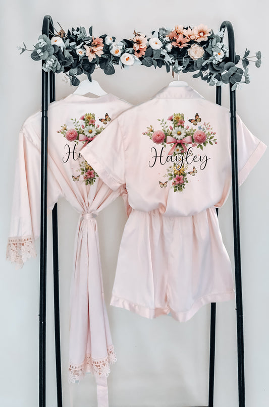 Custom Made Holy Communion Robe - Personalised First Communion Dressing Gown for Girls