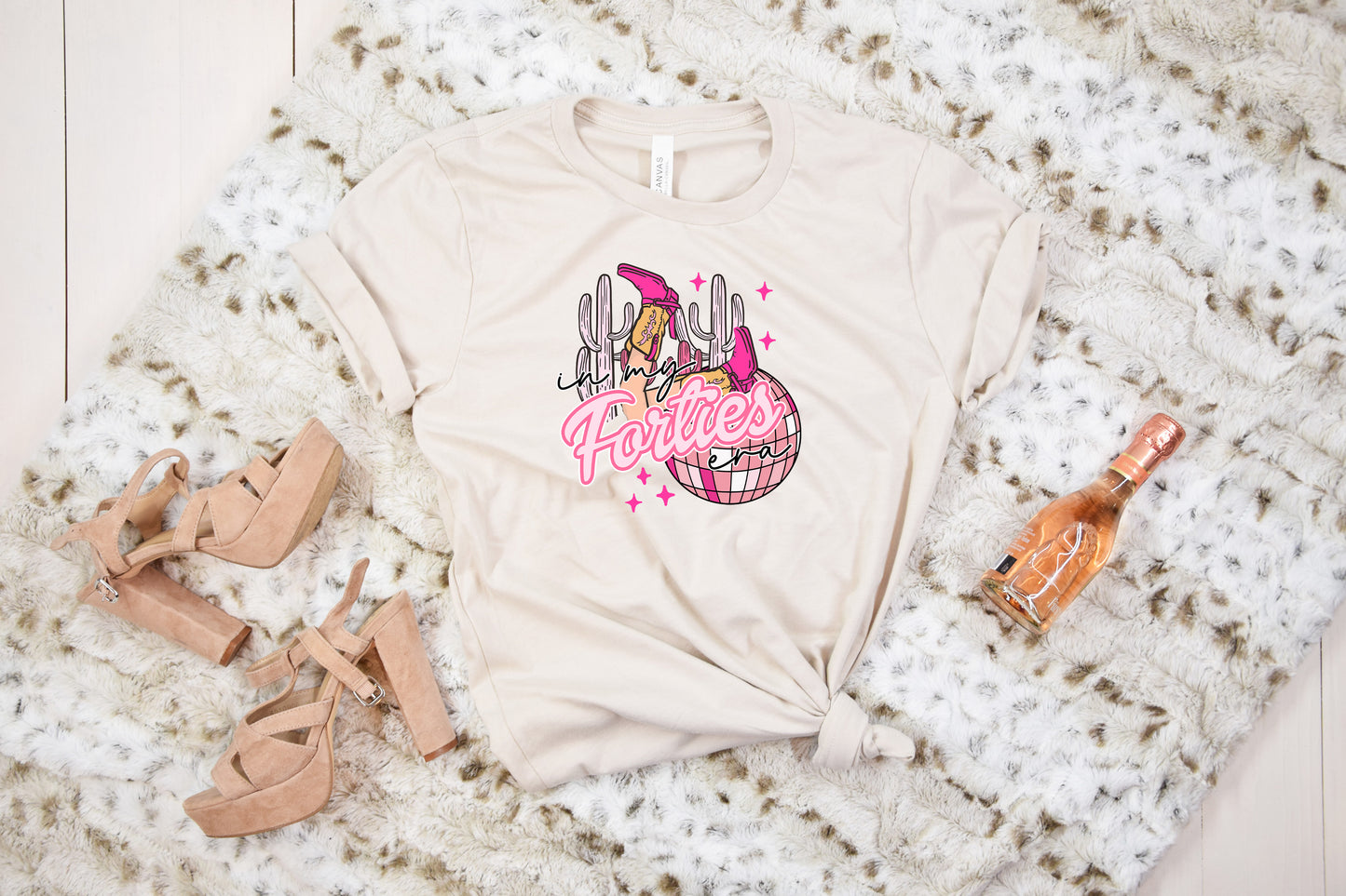 Retro Cowgirl Hen Party TShirt - Cute Oversized Neutral Hen Party Tops