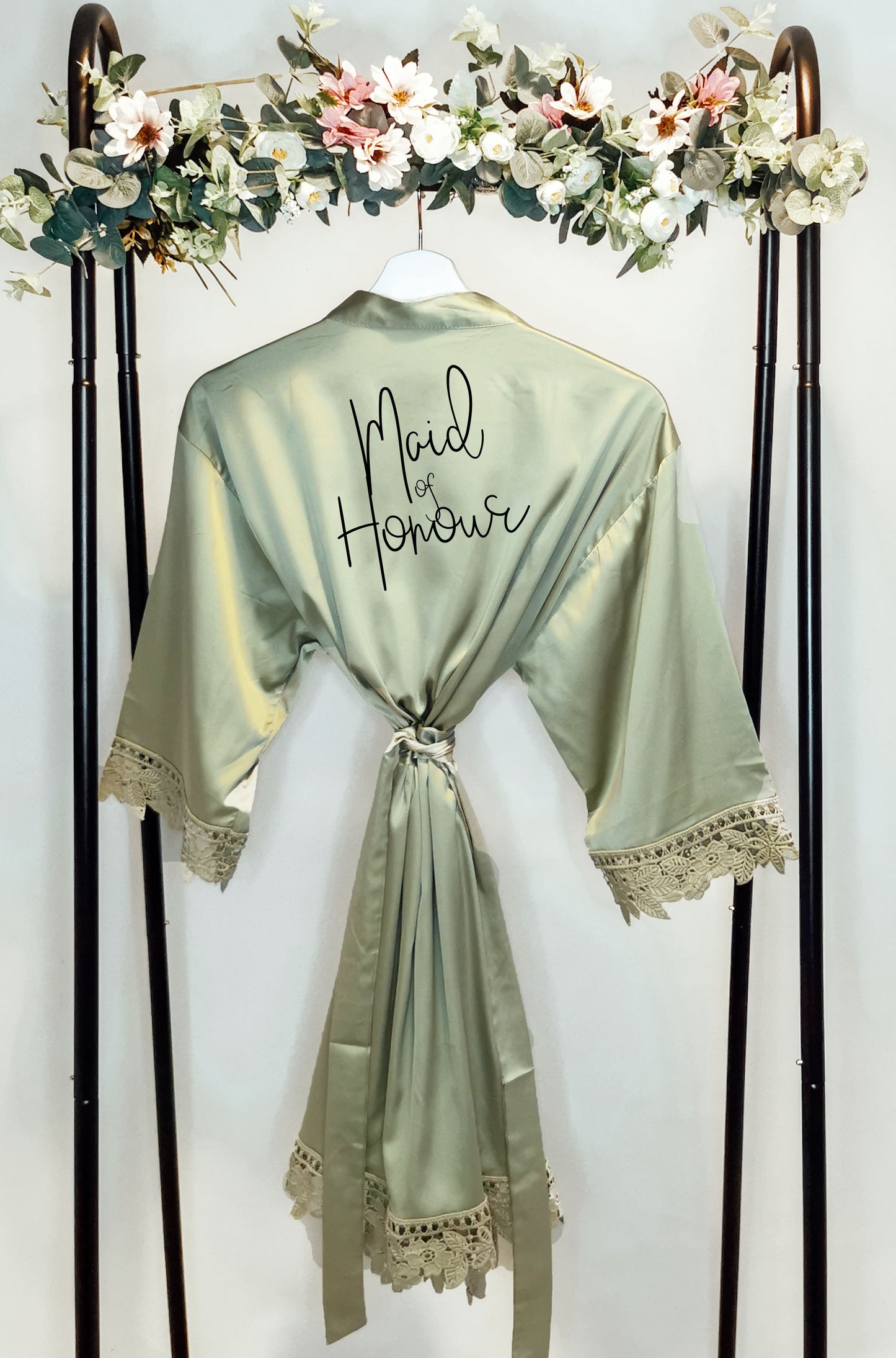 Personalised Rose Gold Mother of the Bride Robes, Custom Bridal Party Gift, Bridesmaid Robes