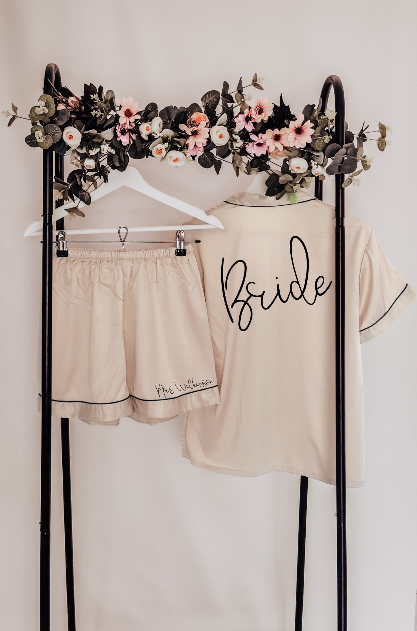 Personalised Bride Pyjamas and Robes, Future Mrs Pyjamas, Wedding Day Pyjamas and Robe